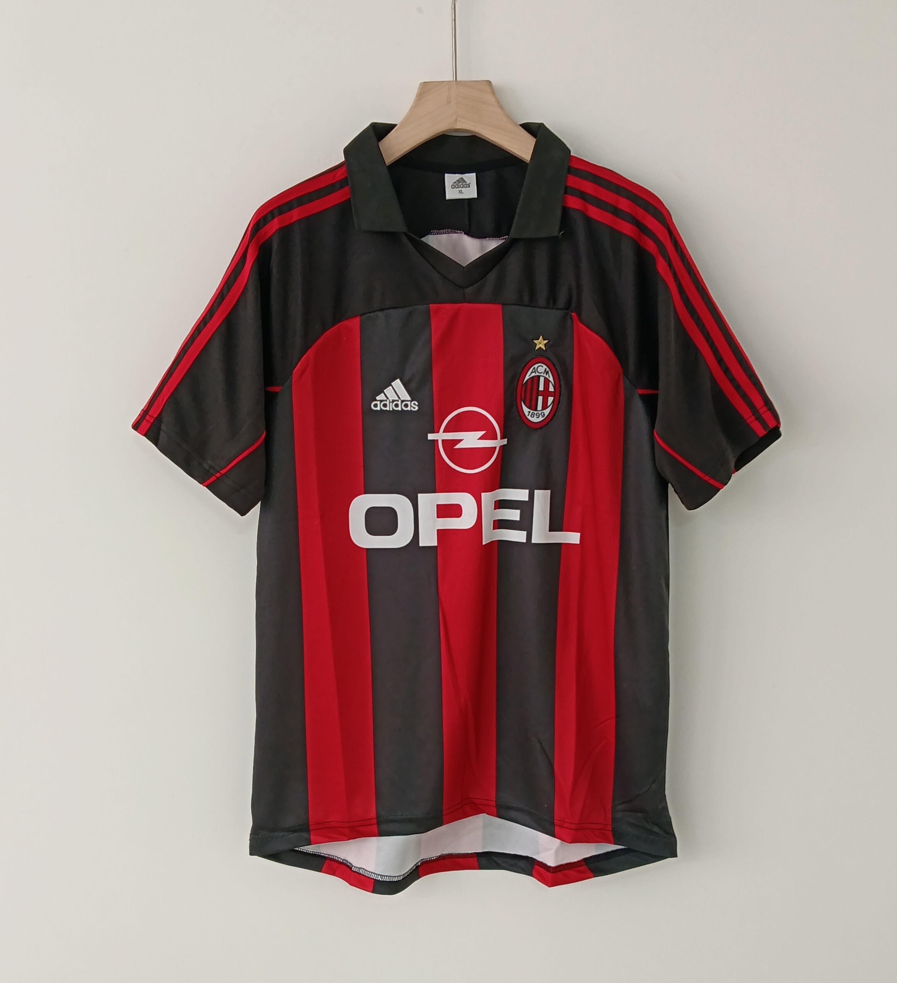 2002/2003 Retro Version AC Milan Home Football Jersey