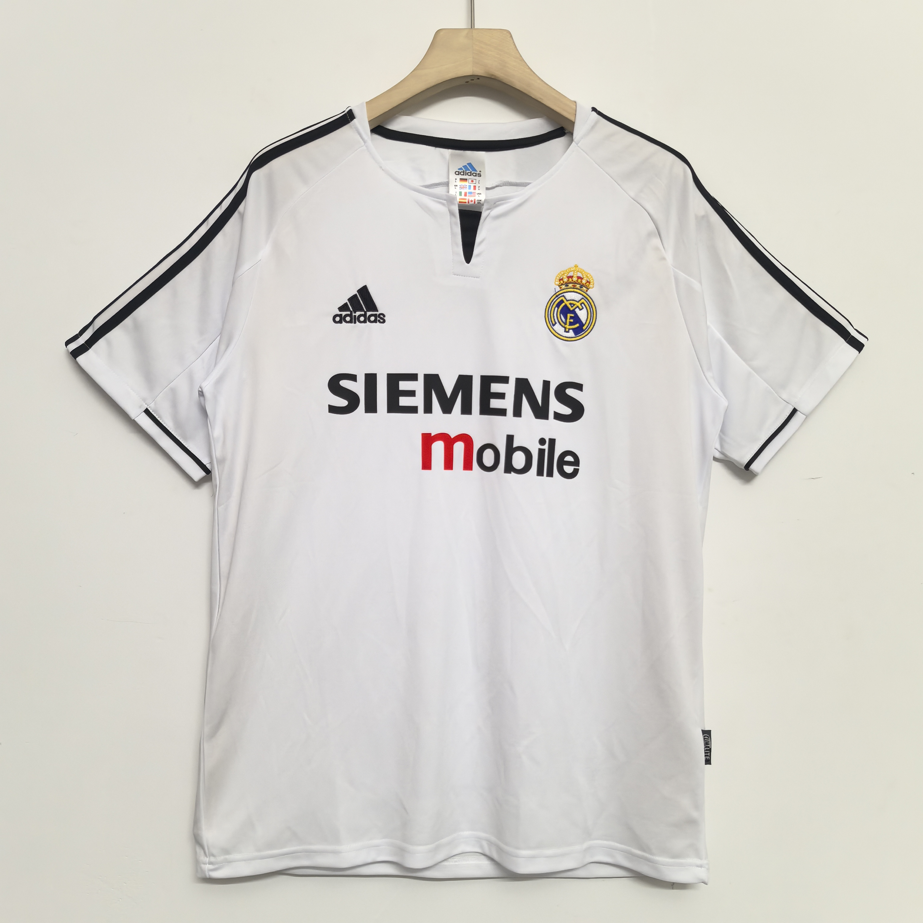 03-04 Retro Version Real Madrid Home Jersey