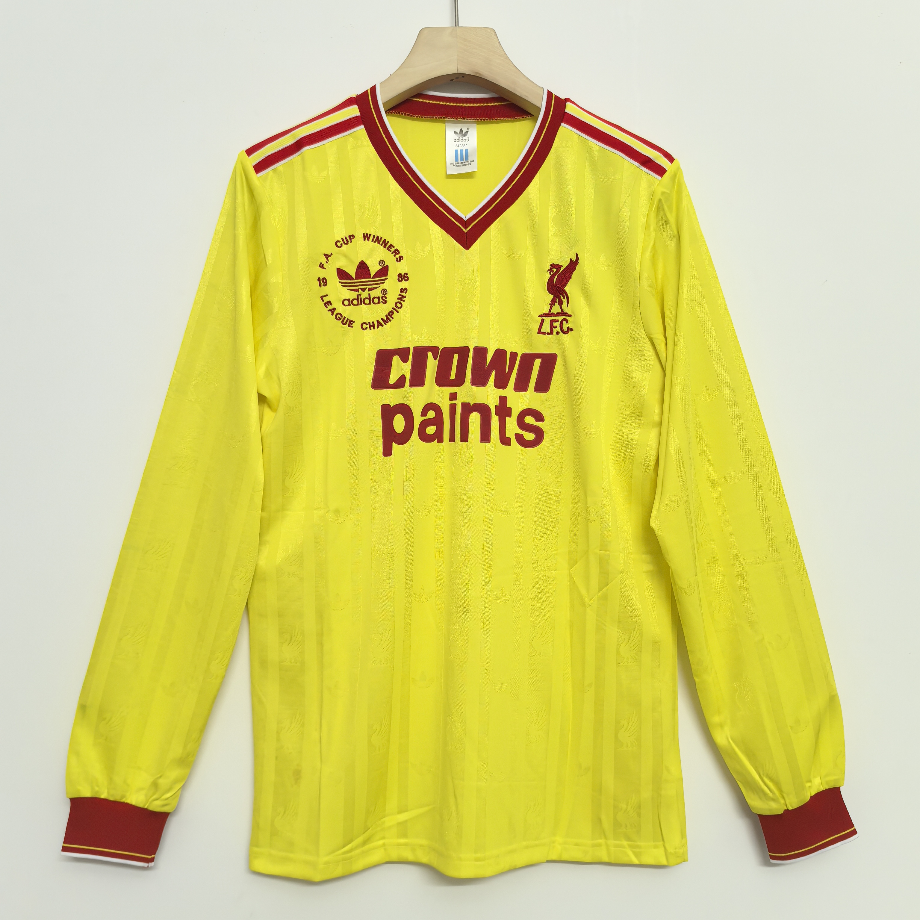 1984 Liverpool FC Away Long Sleeve Jersey