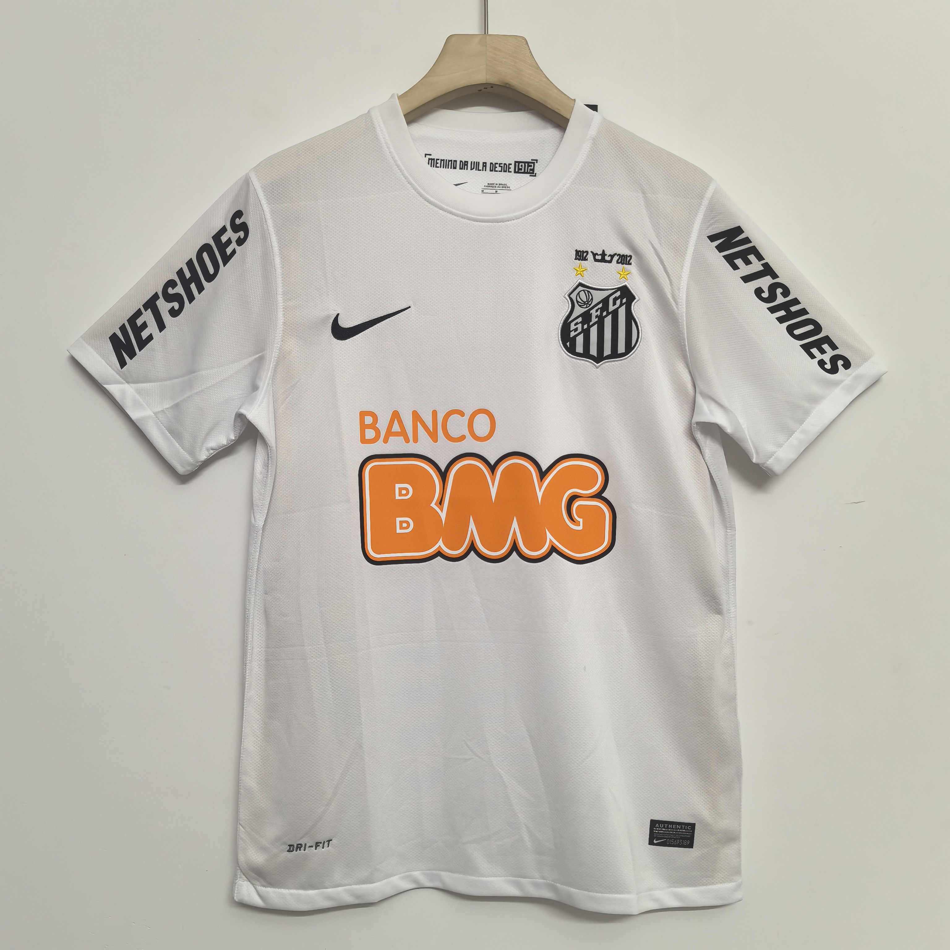 12-13 Retro Version Santos FC Home Jersey
