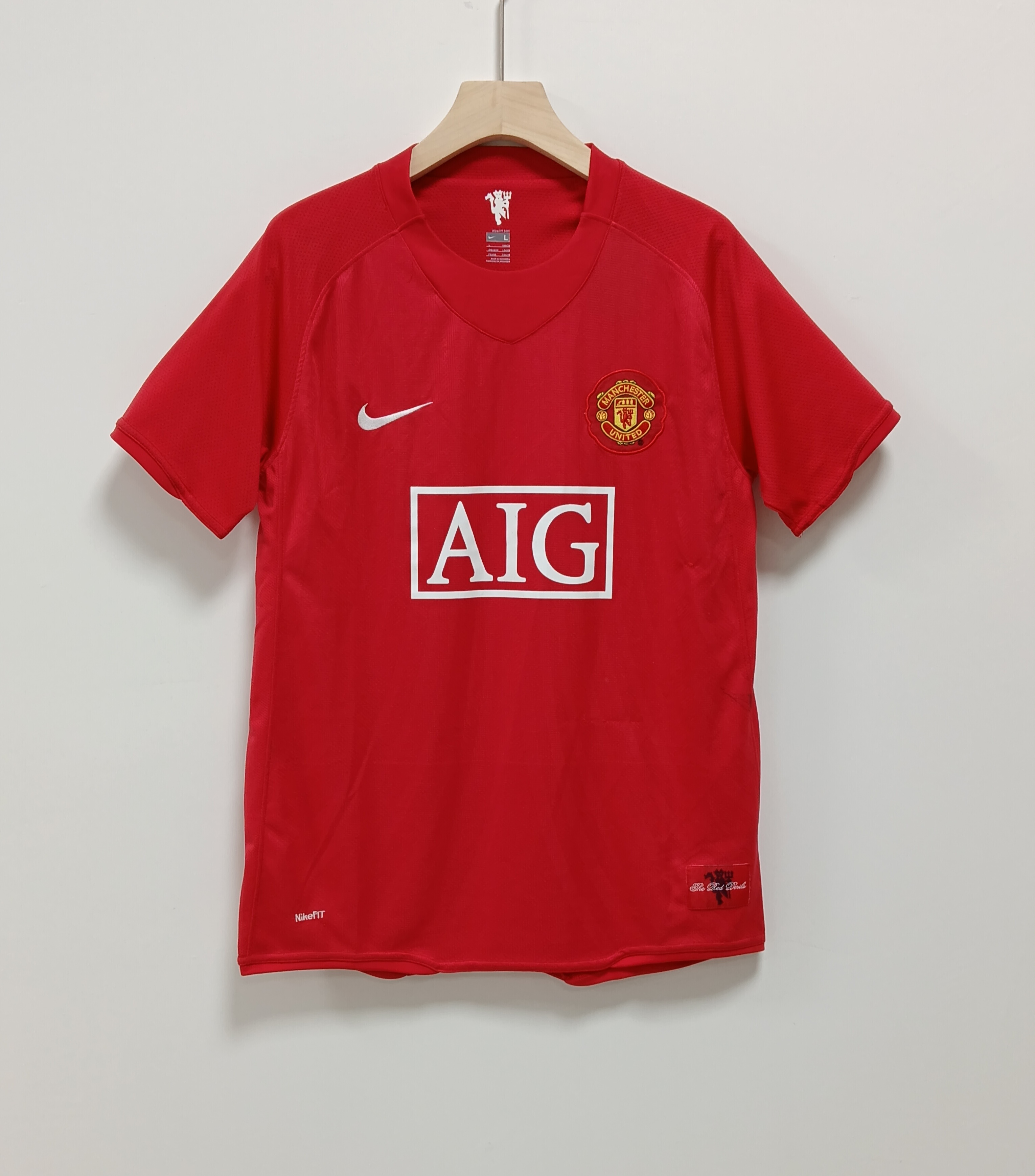 2007/08 Retro Version Manchester United Home Jersey