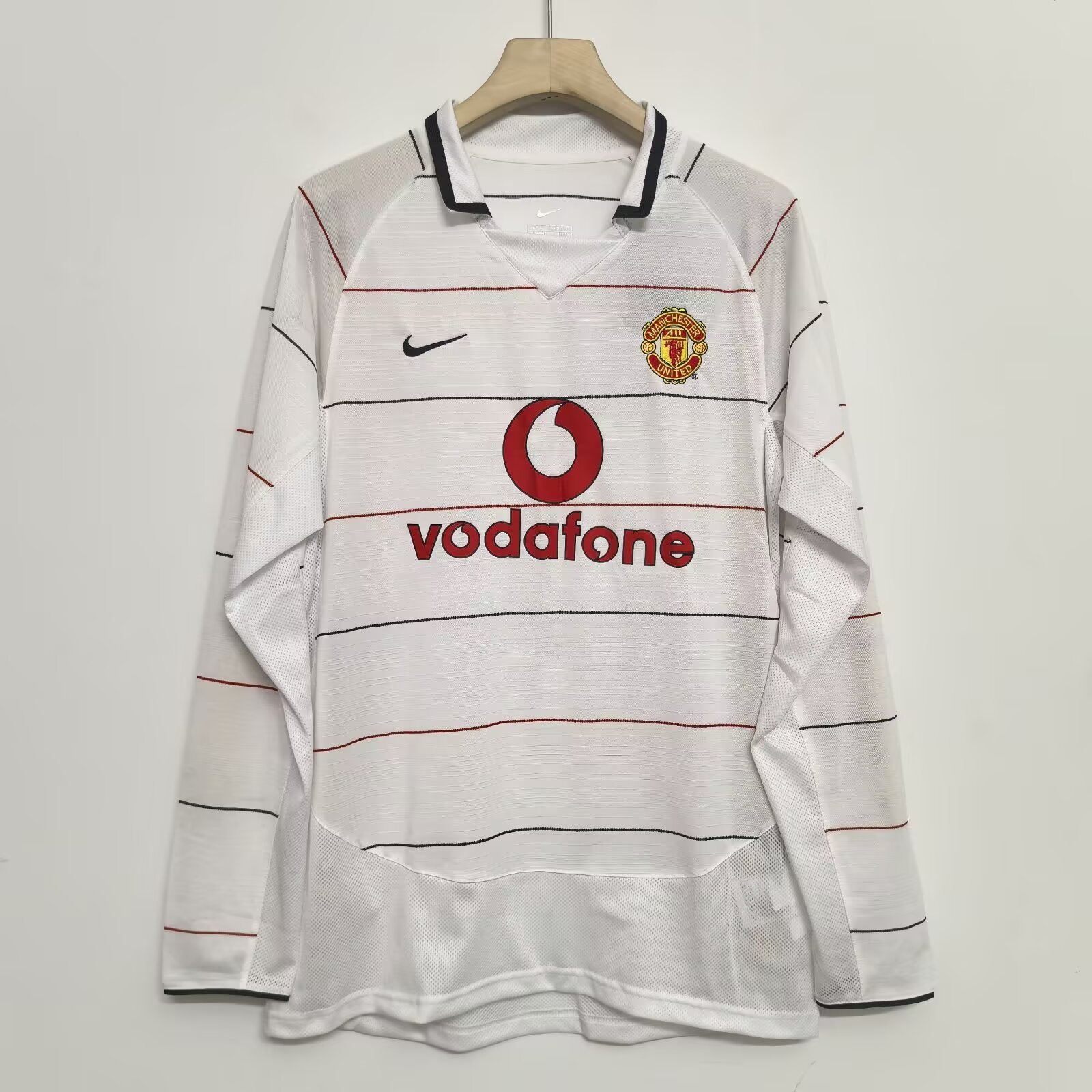 2003-2005 Retro Version Manchester United Away Long Sleeves Jersey