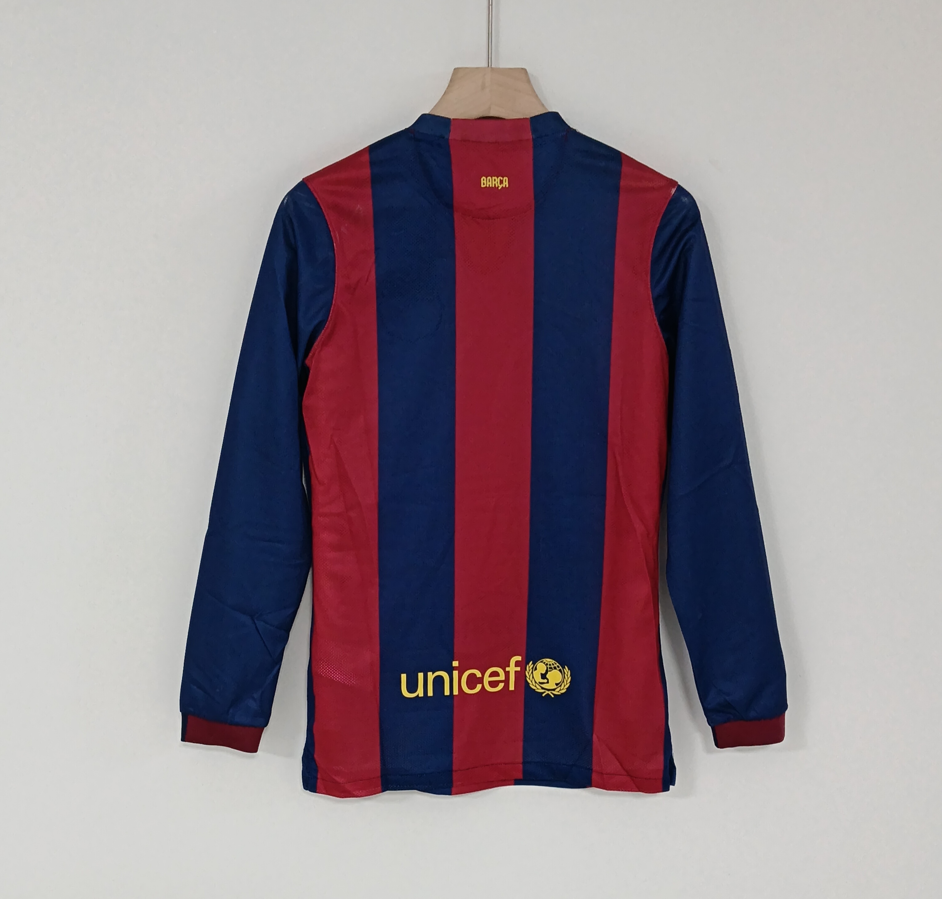 14-15 Retro Version FC Barcelona Long Sleeve Jersey