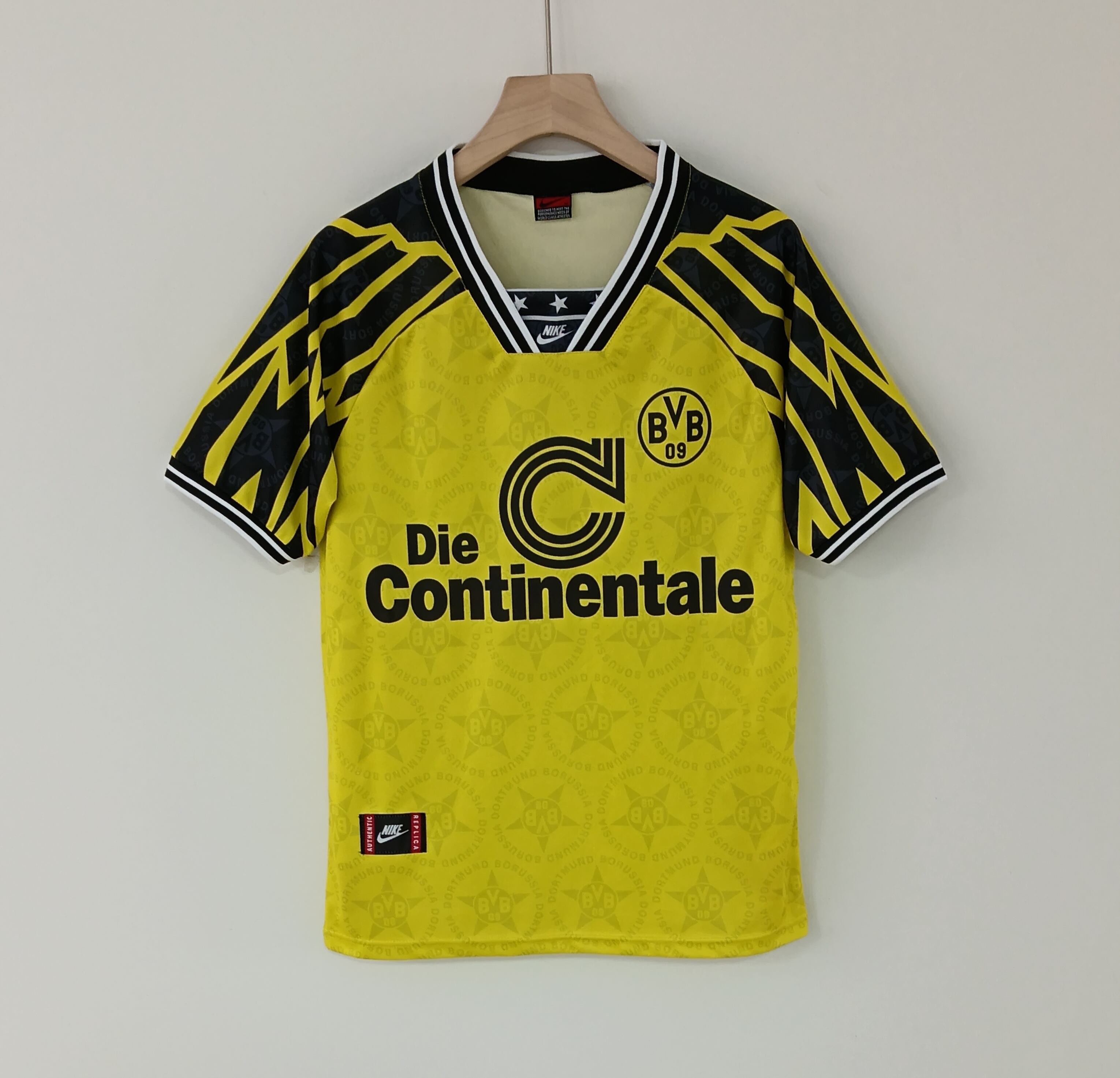 94-95 Retro Version Borussia Dortmund Home Jersey