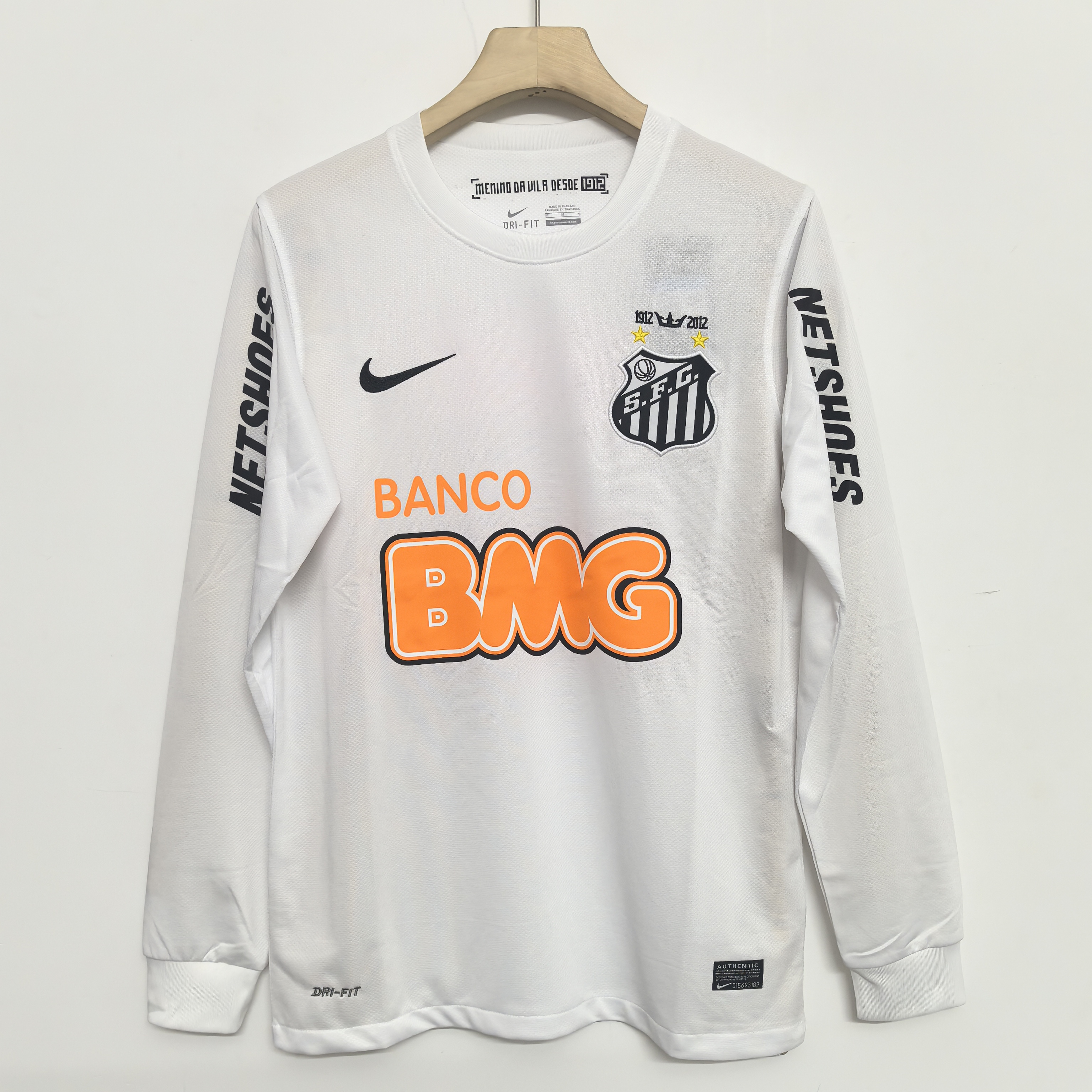 12-13 Retro Version Santos FC Long Sleeve Jersey