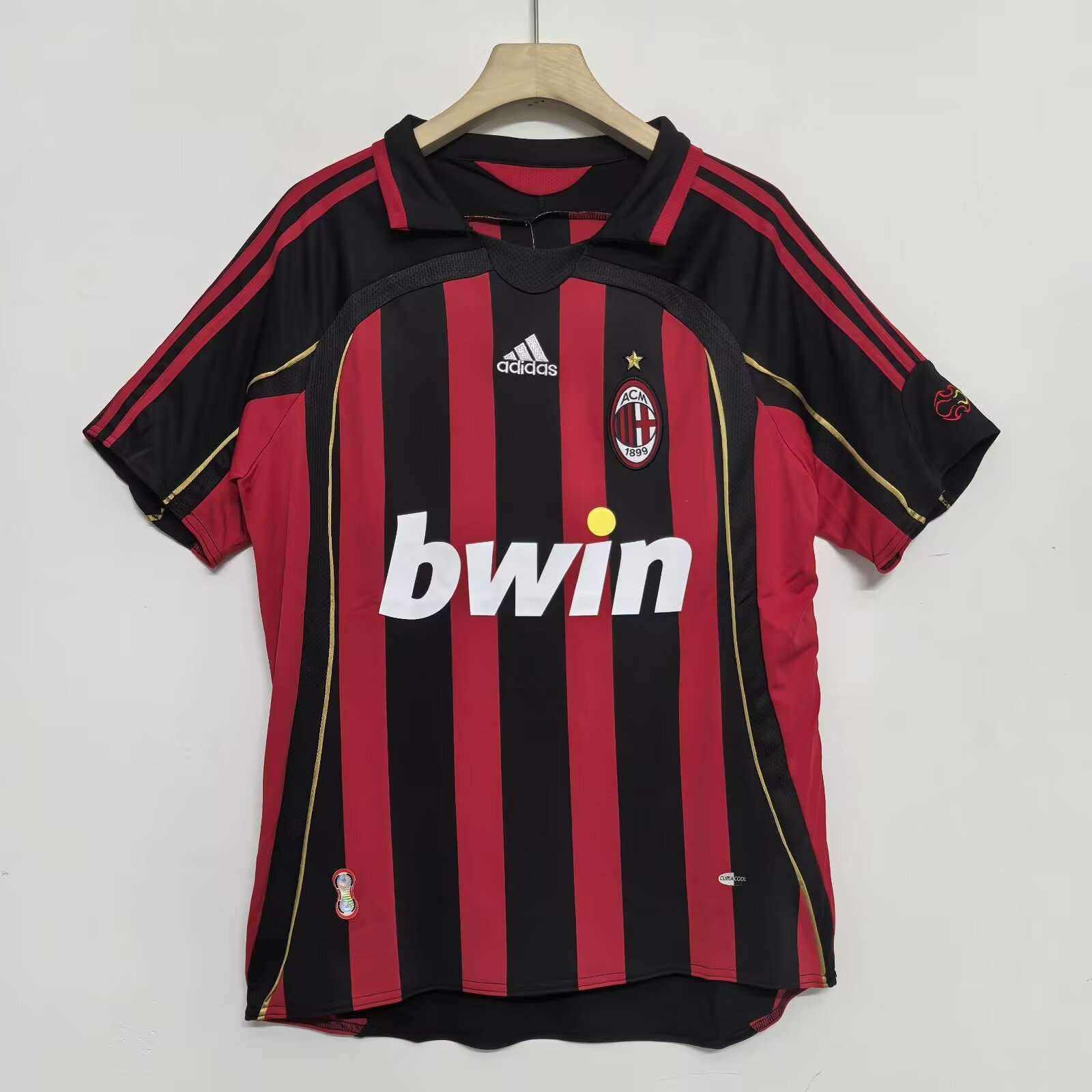 06-07 Retro Version AC Milan Home Football Jersey