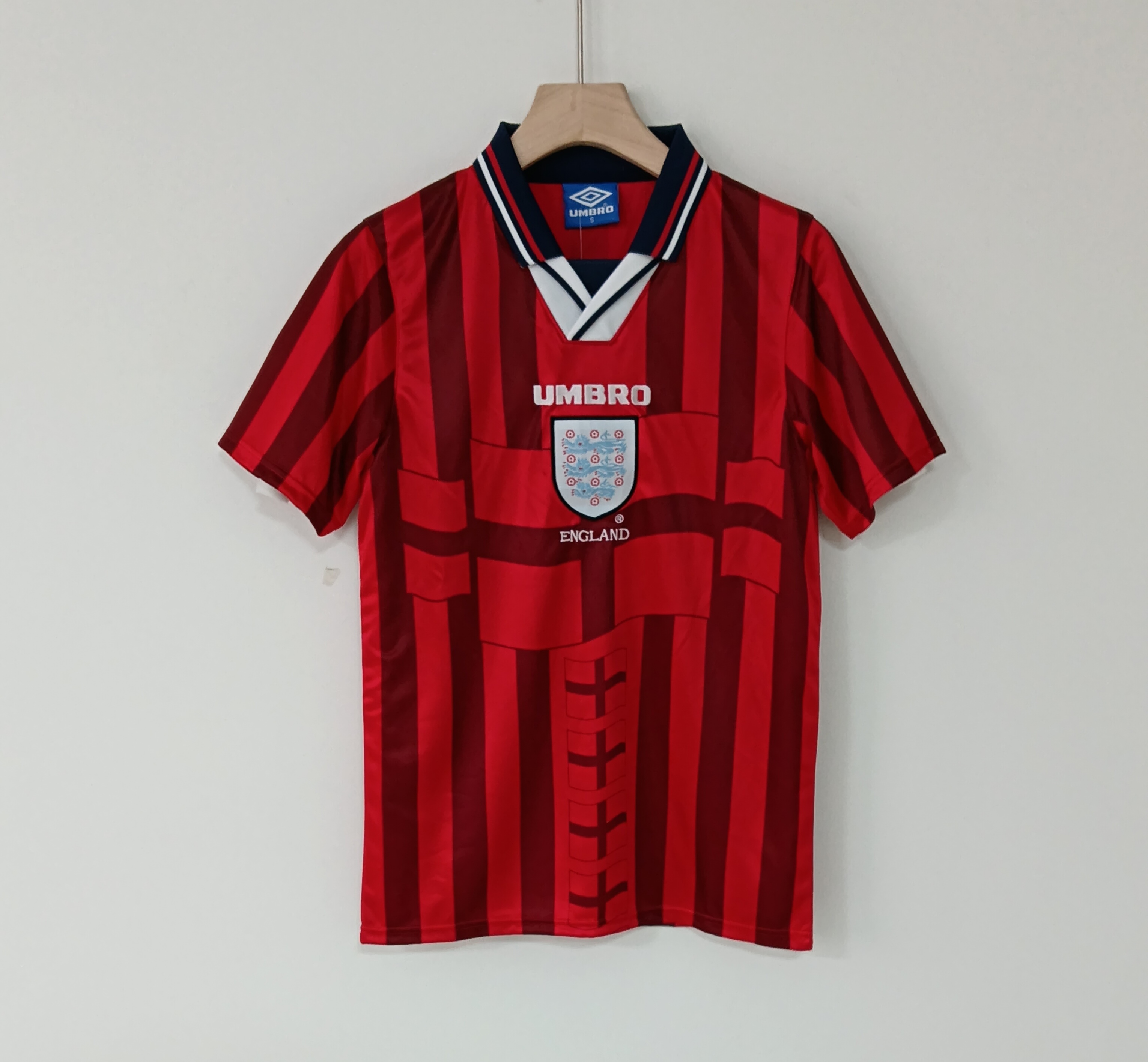 1998 Retro Version England National Team Vintage Soccer Jersey
