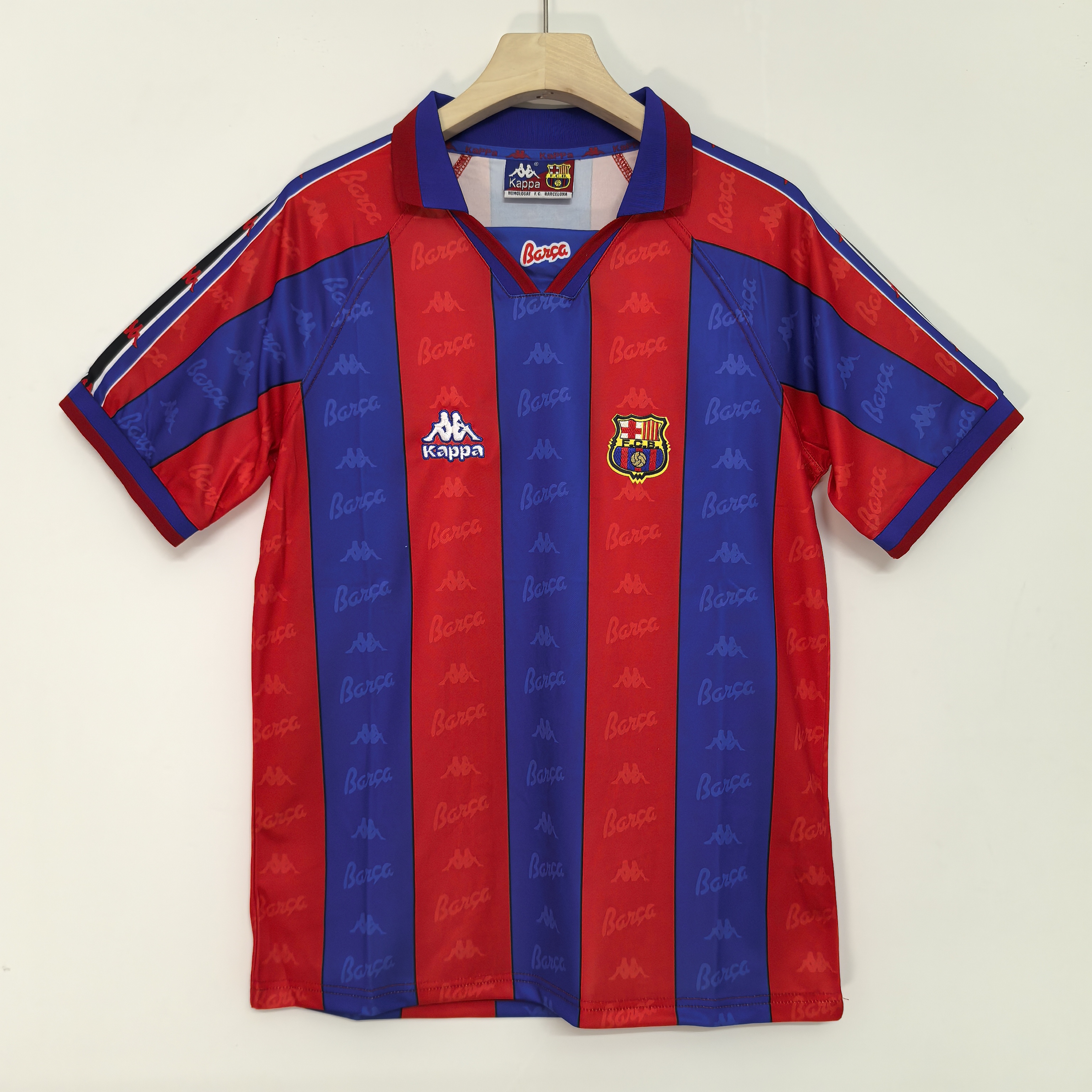 96-97 Retro Version FC Barcelona Home Jersey