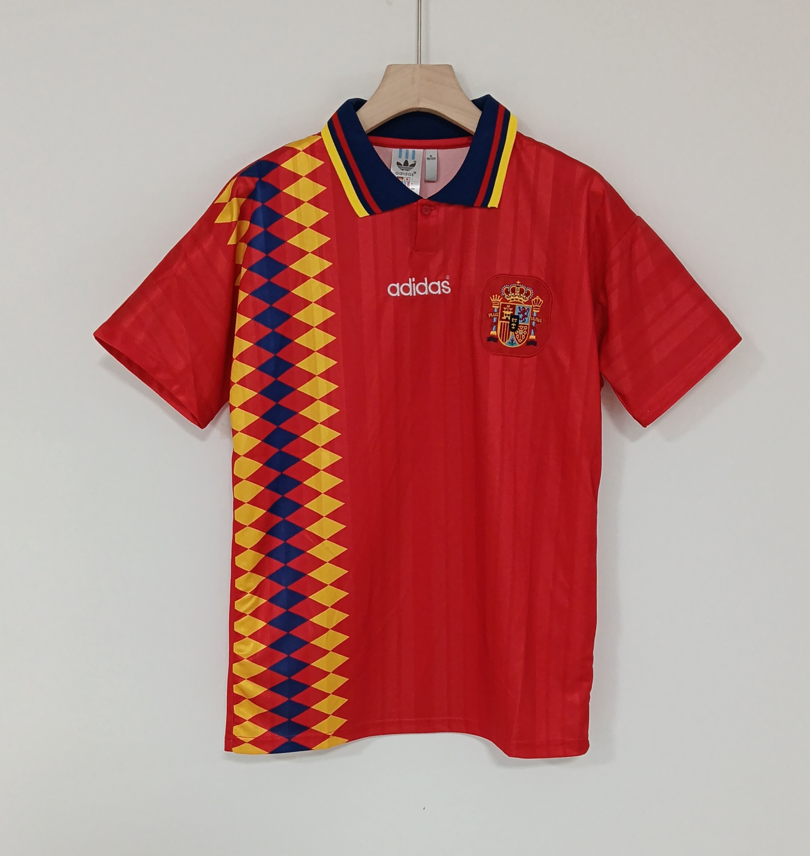 1994 Retro Version Vintage Spain National Football Team Jersey