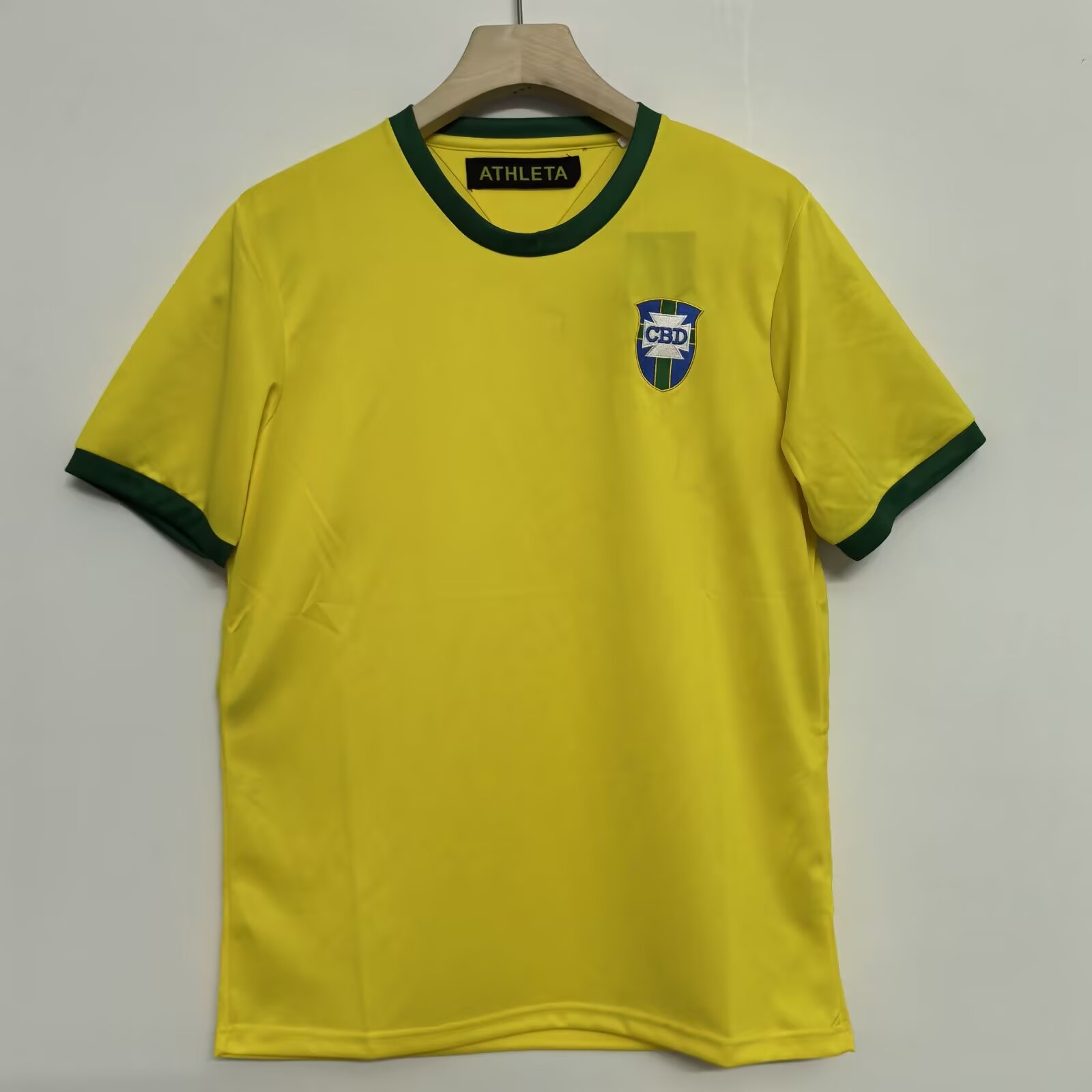 70 Retro Version Brazil National Football Team Jersey