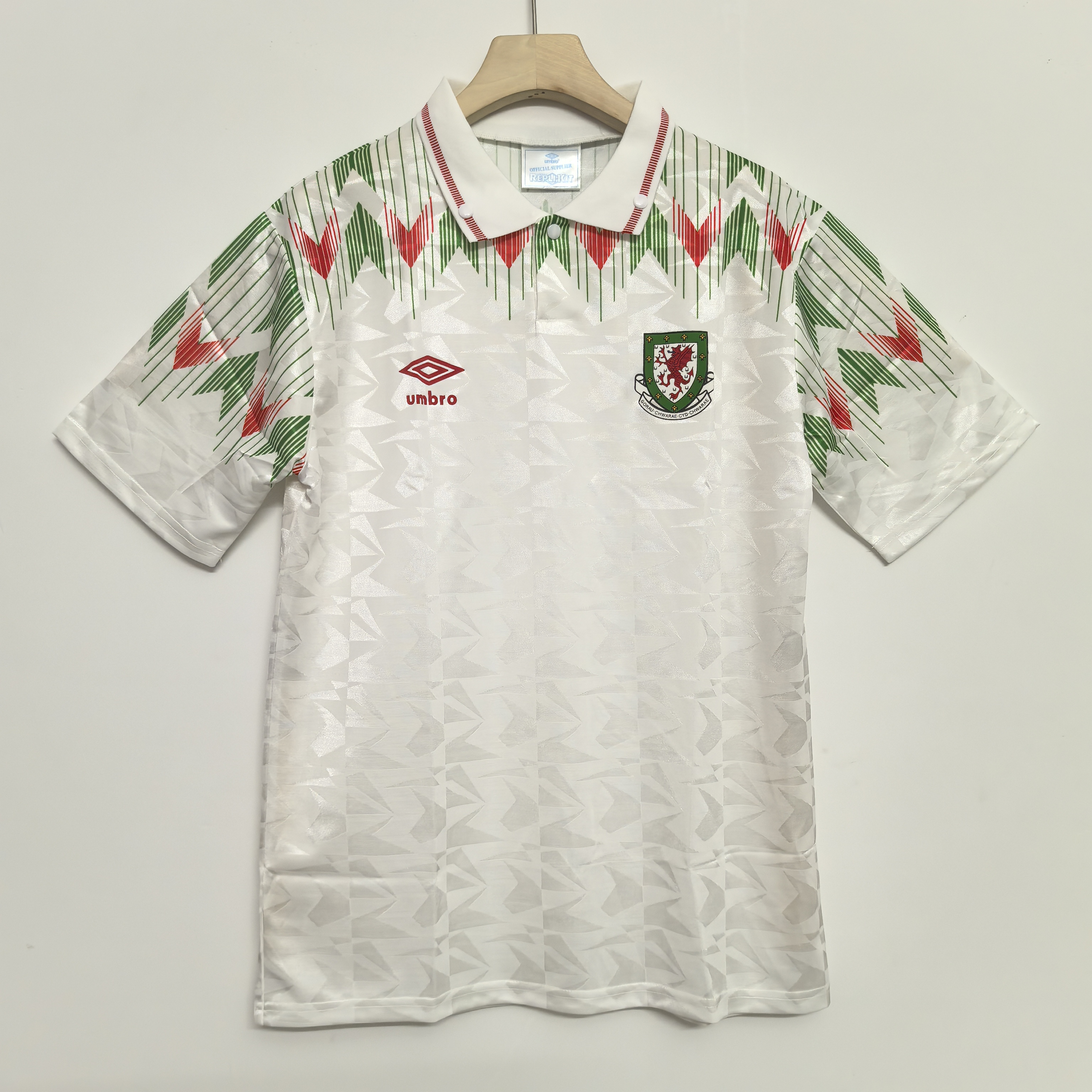 1990 Wales National Football Team Retro Jersey
