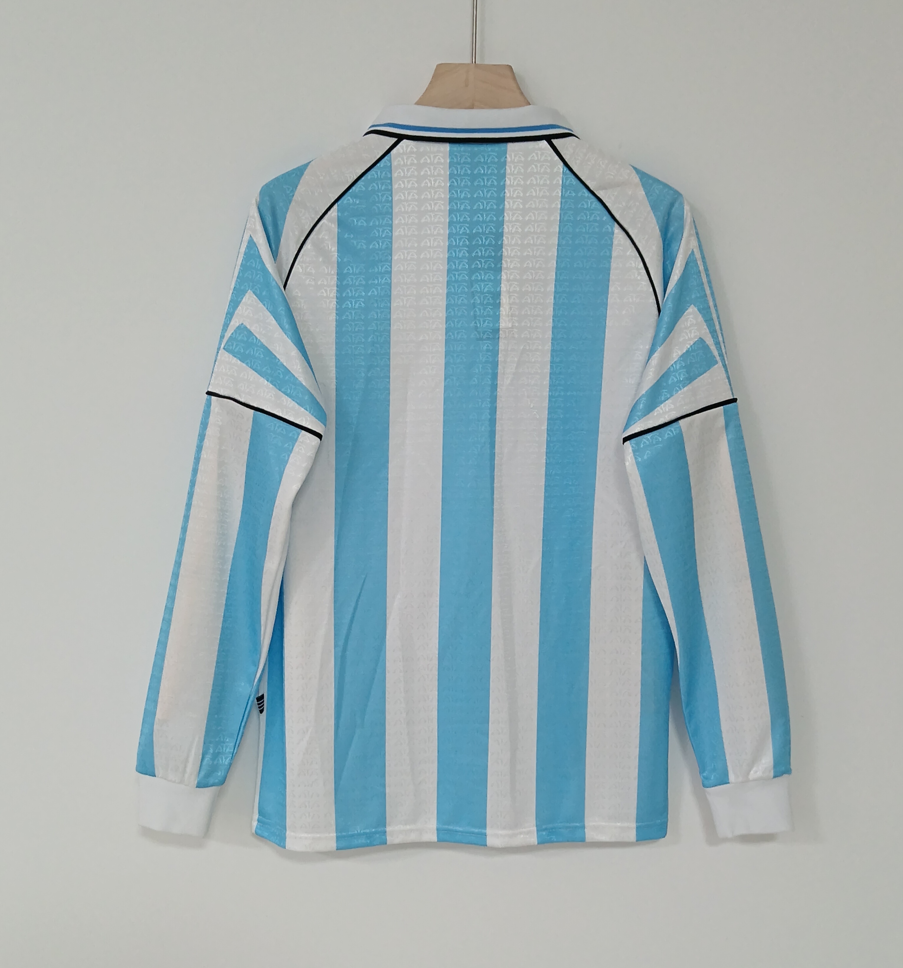 96-97 Retro Version Argentina National Team Soccer Jersey Long sleeves