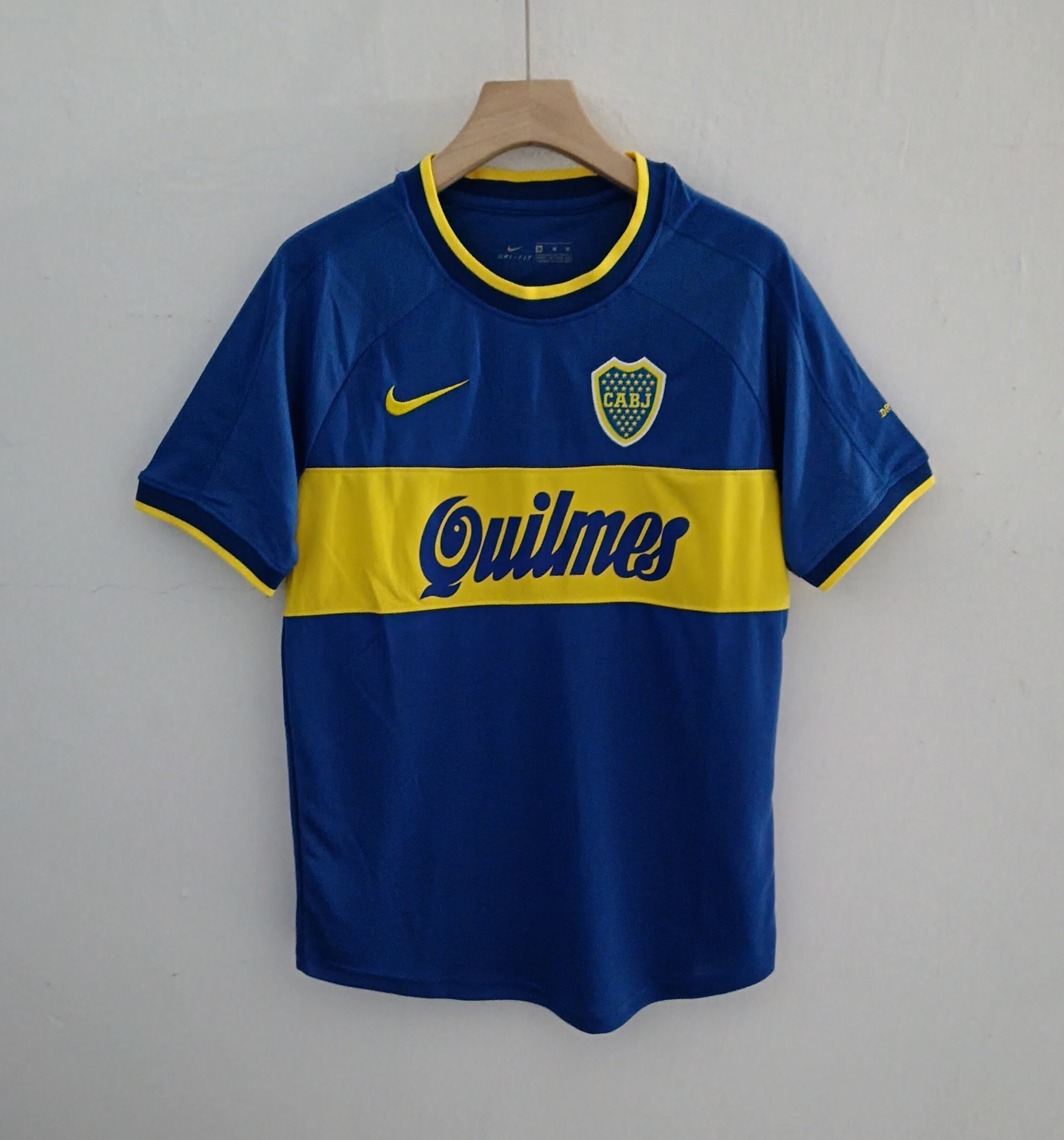 00-01 Retro Version Boca Juniors Football Jersey
