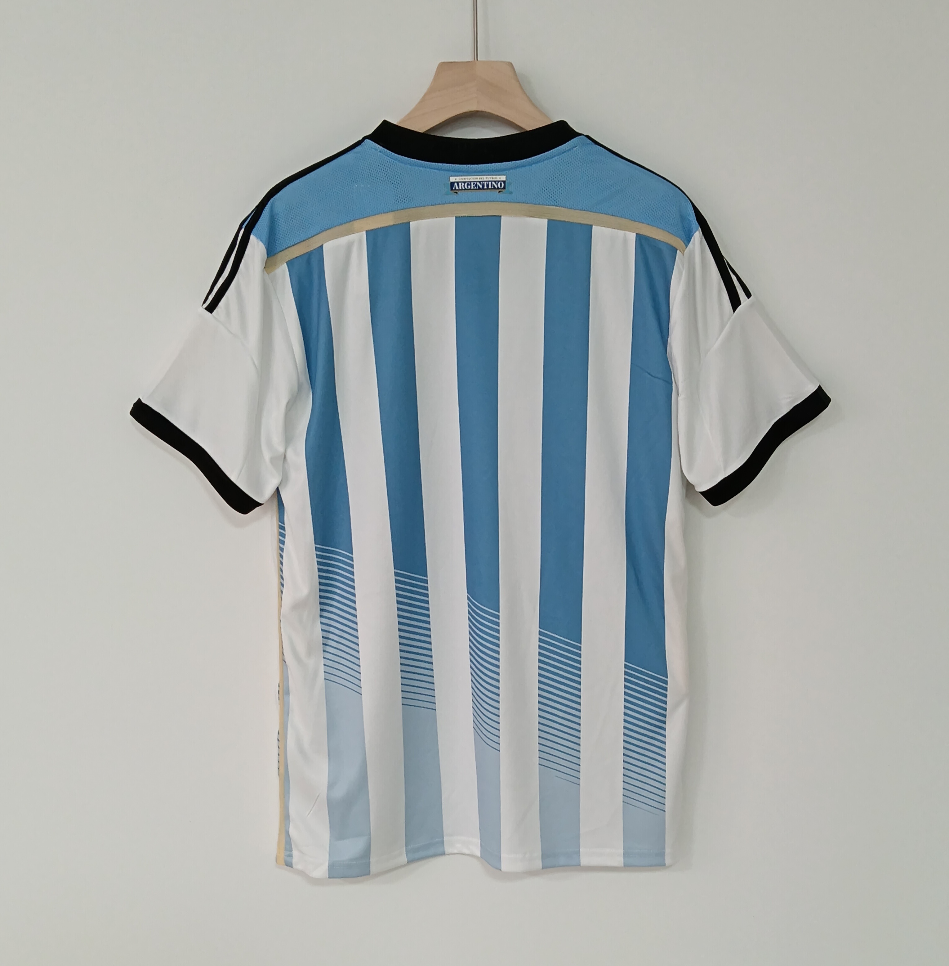 2014 Retro Version Argentina National Football Team Jersey