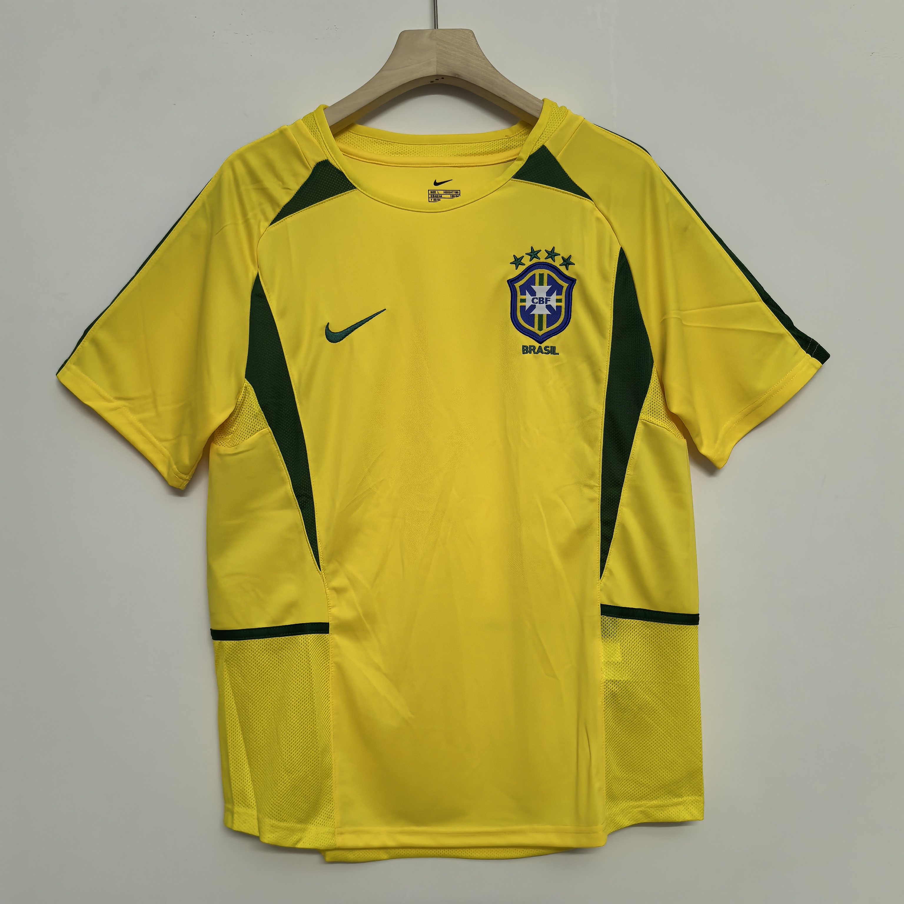 02 Retro Version Brazil National Football Team Jersey
