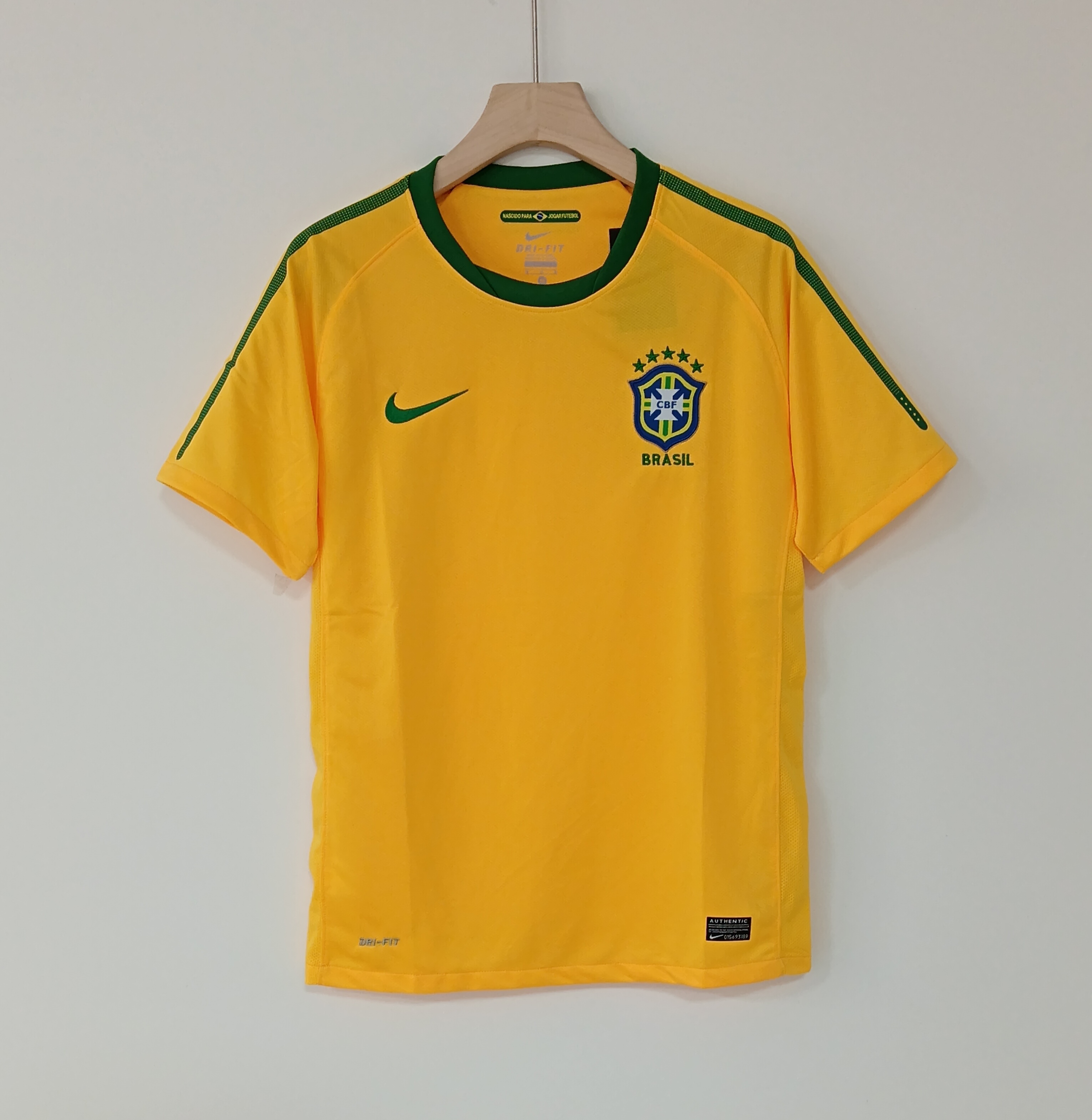 10 Retro Version Brazil National Football Team Jersey