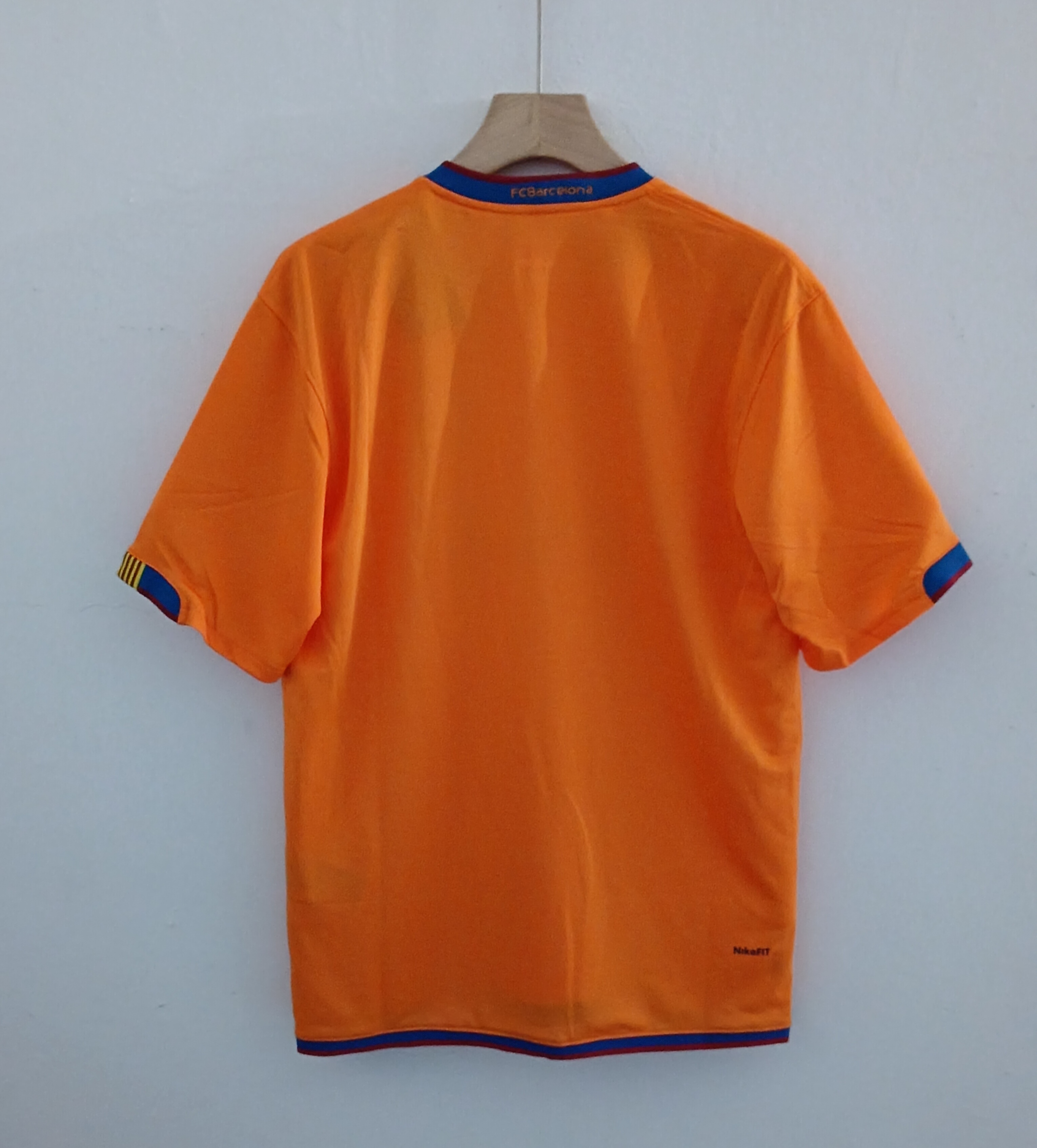 06-07 Retro Version FC Barcelona Orange Soccer Jersey