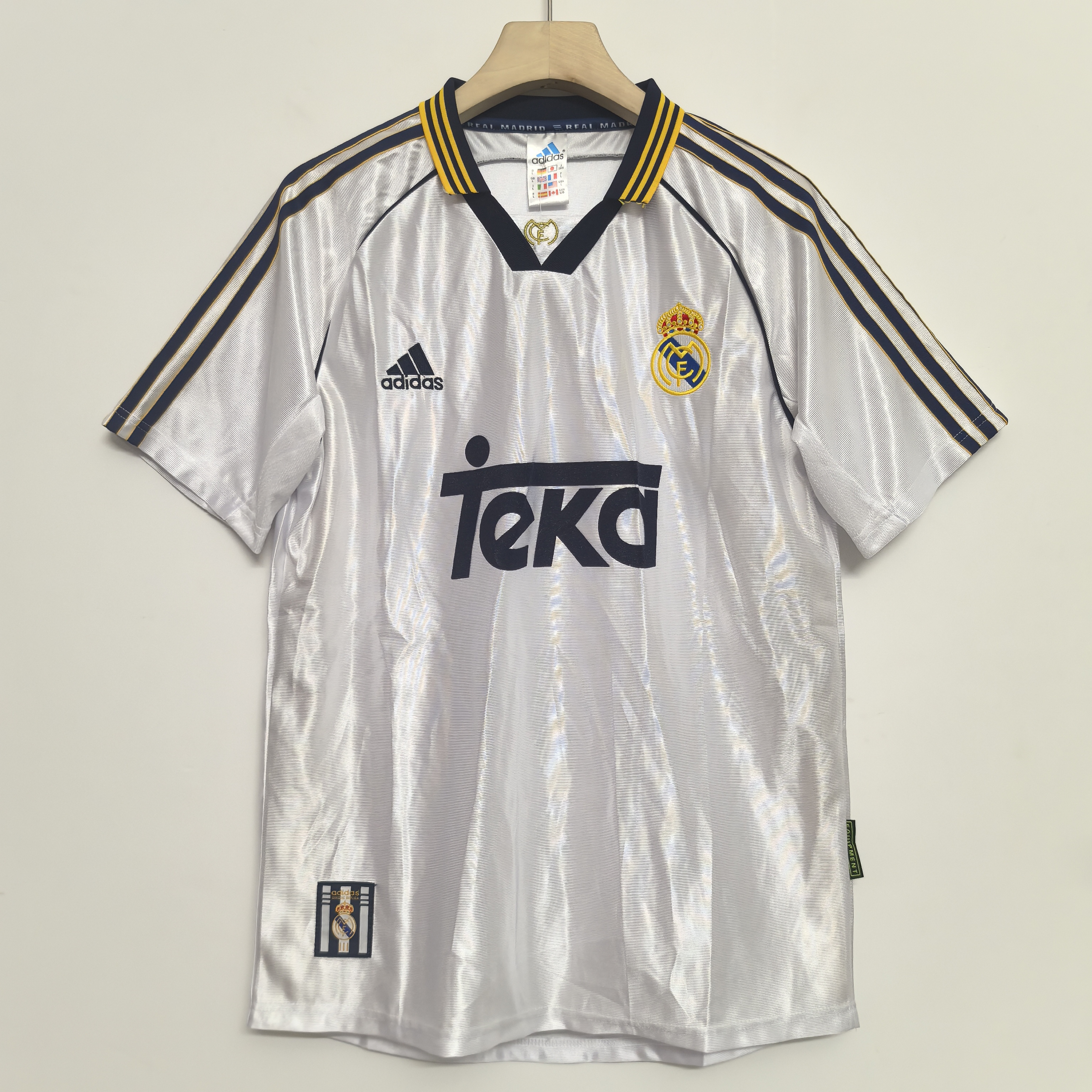 1999/2000 Retro Version Real Madrid Home Jersey