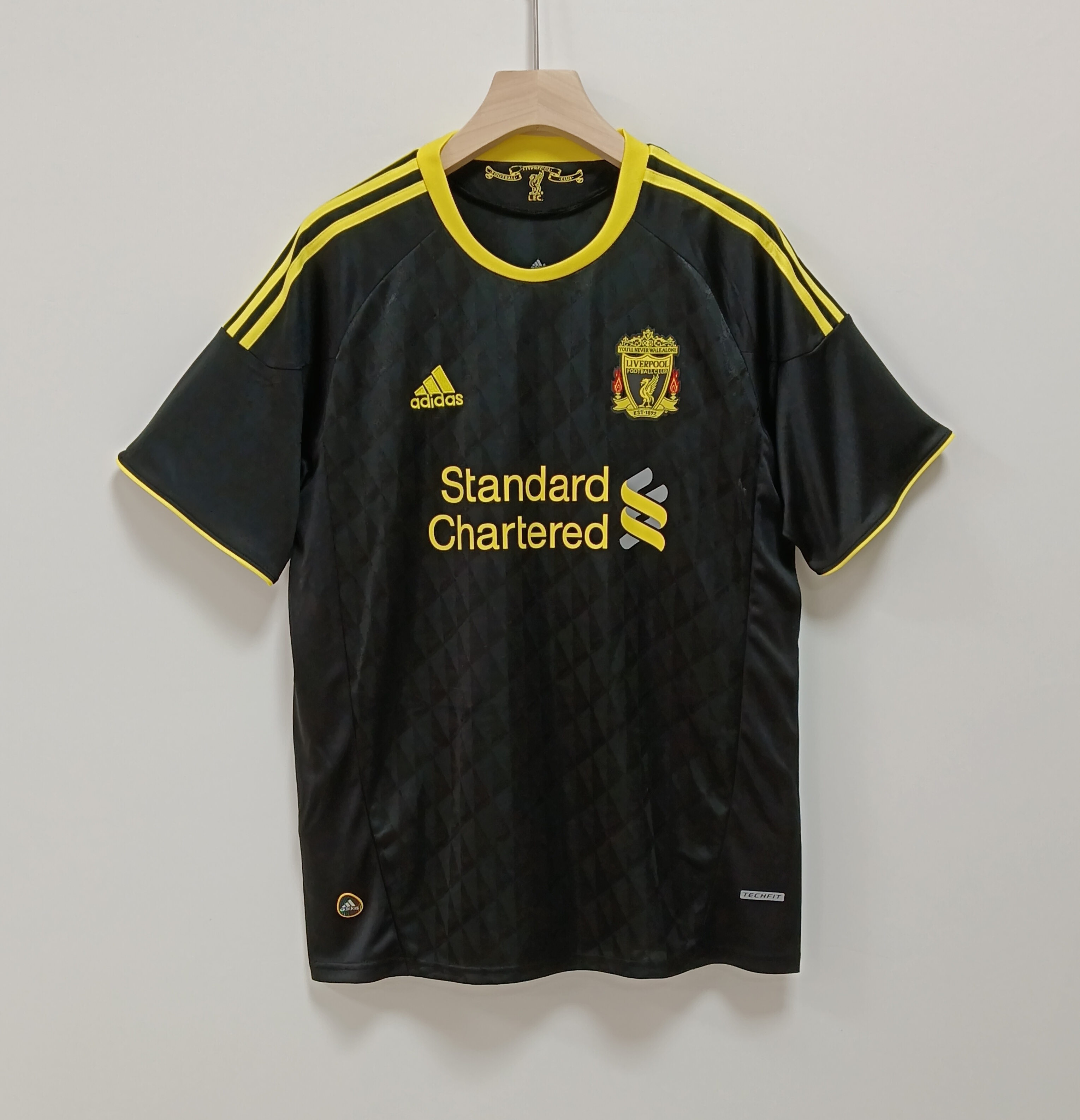10-11 Retro Version Liverpool FC Black Away Jersey