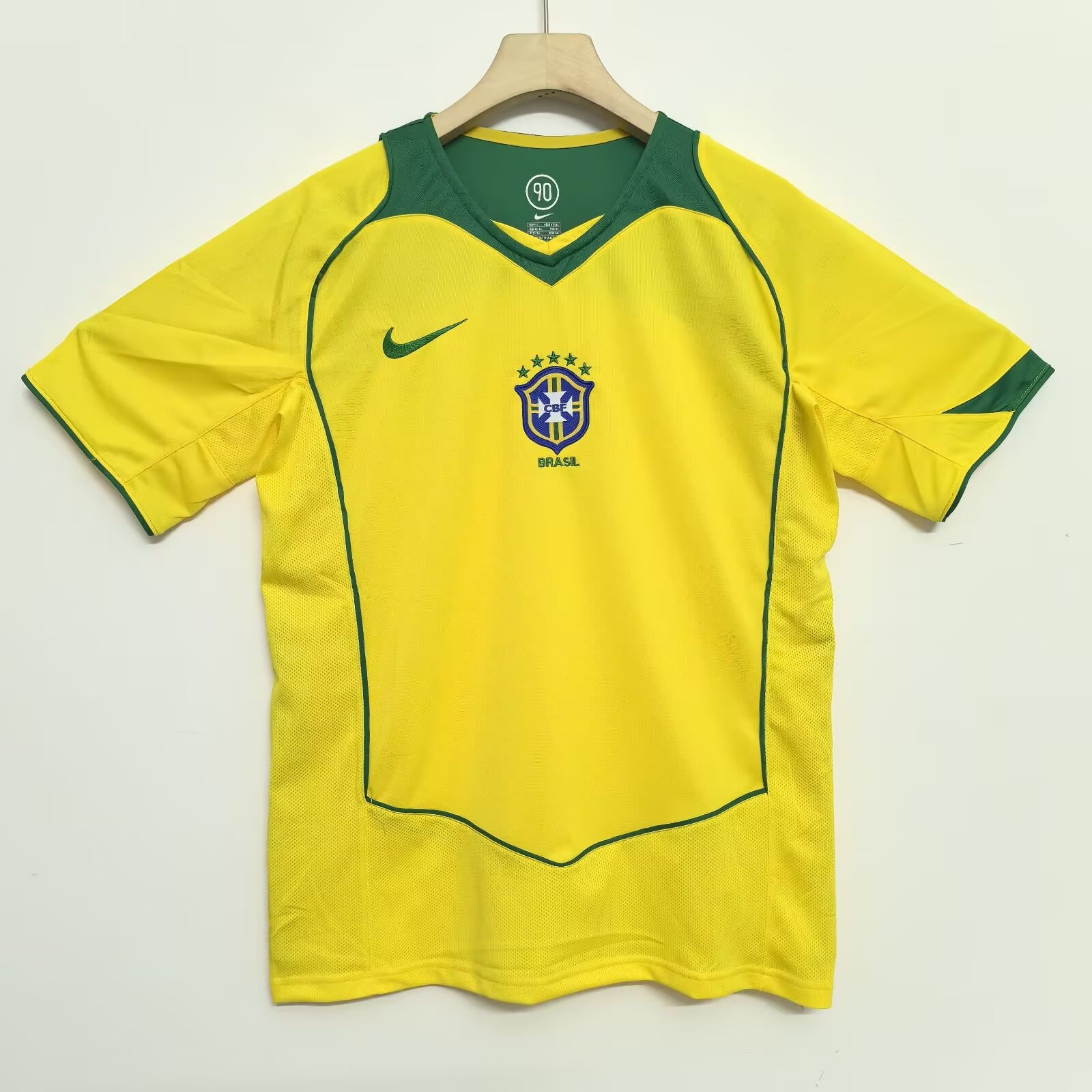 04 Retro Version Brazil National Football Team Jersey