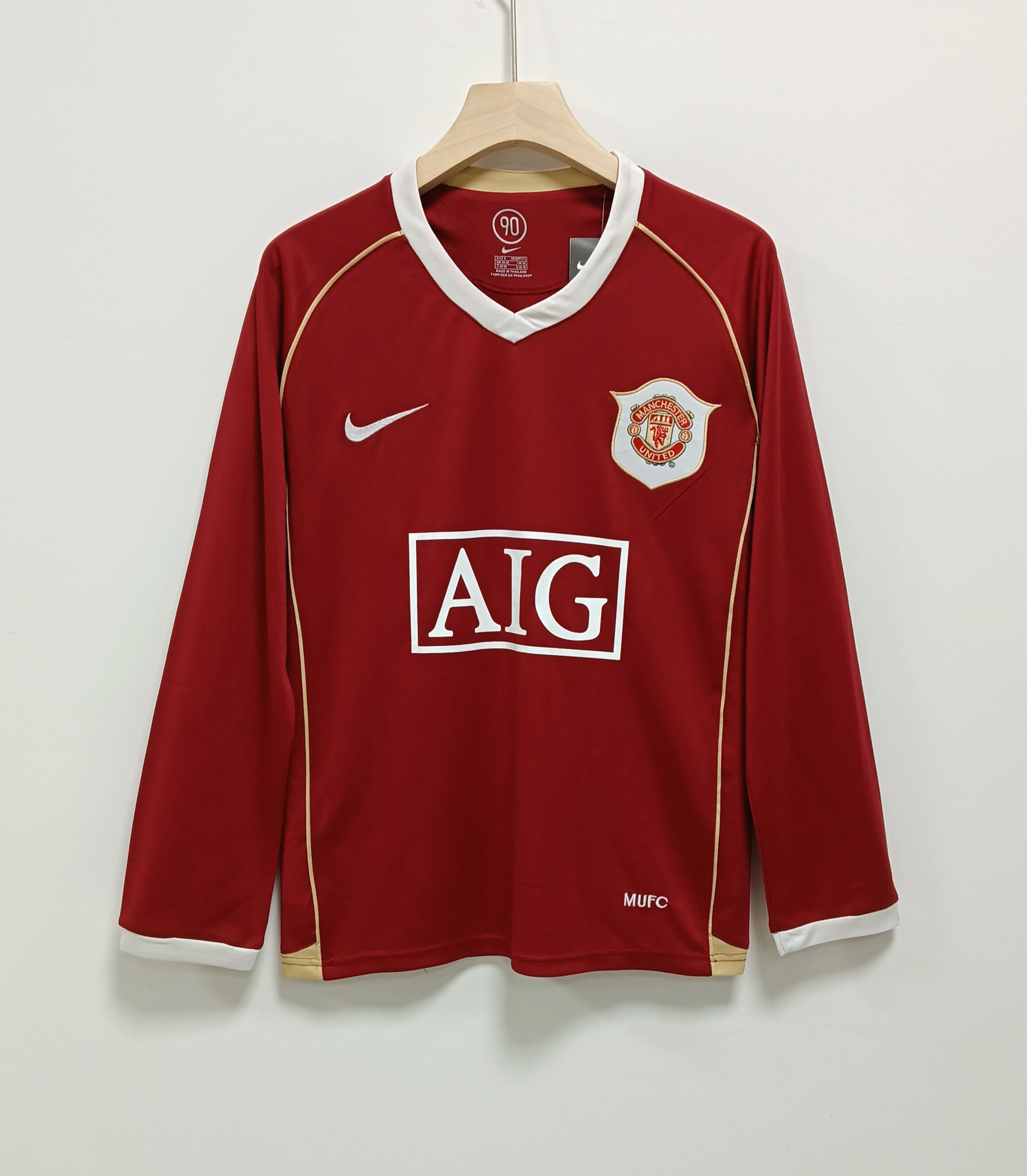 2006/07 Manchester United Home Long Sleeves Jersey