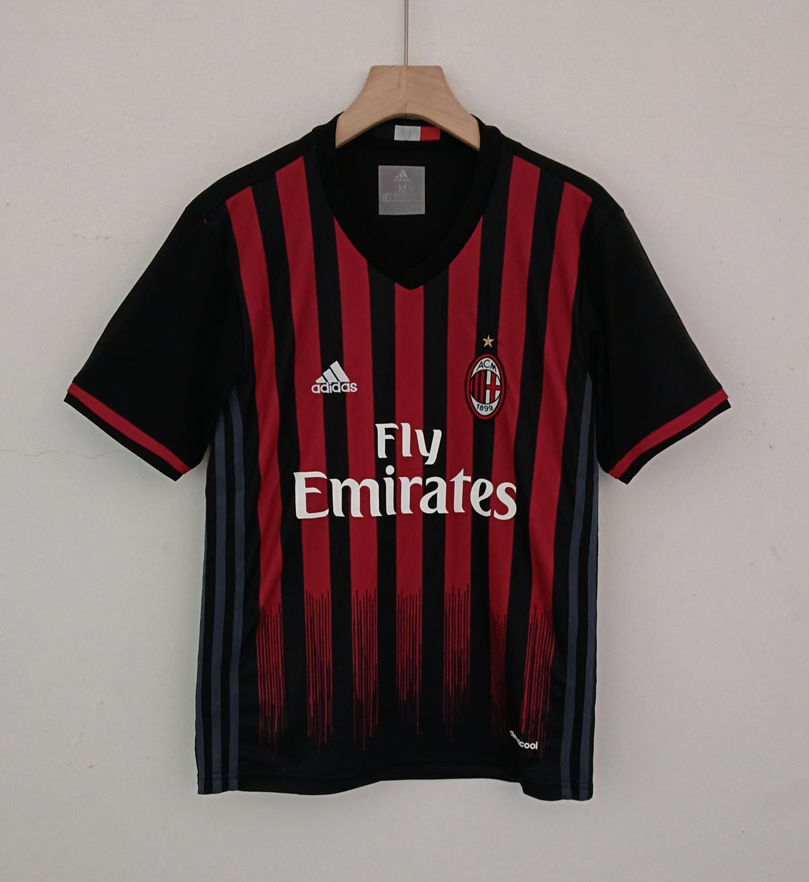 16-17 Retro Version AC Milan Home Jersey