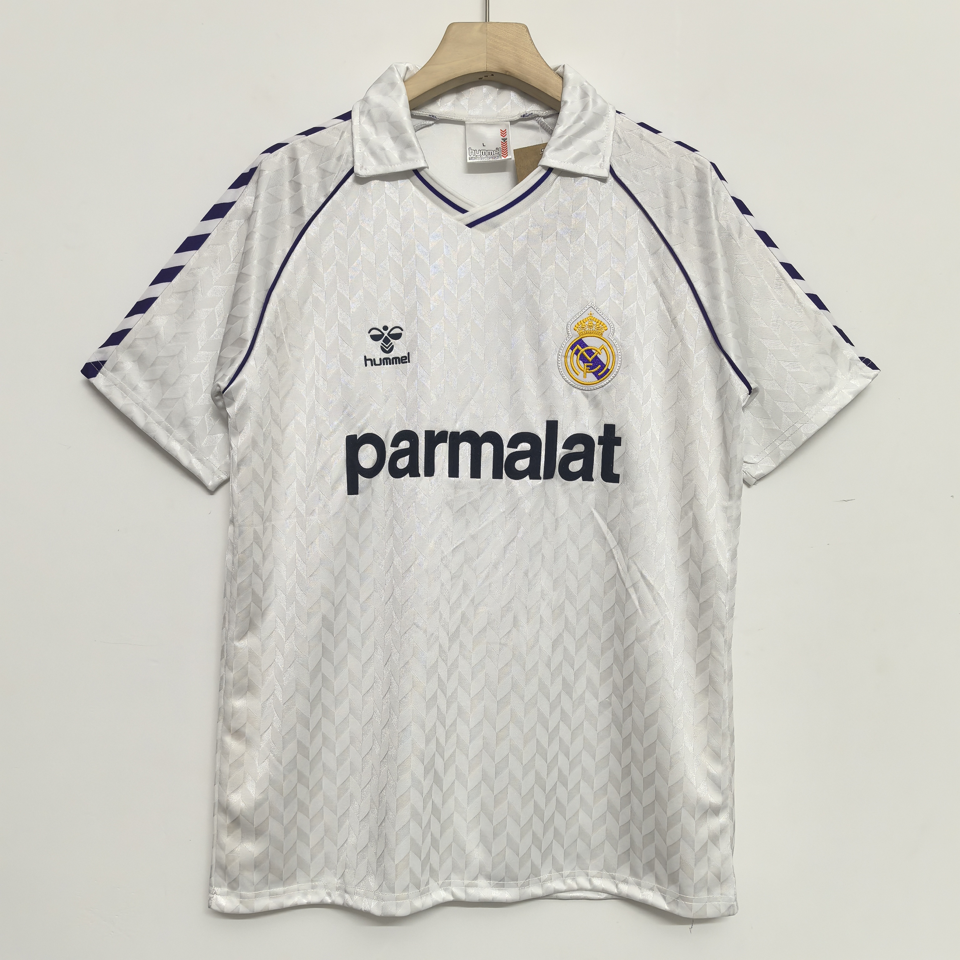 86-87 Vintage Real Madrid Football Jersey