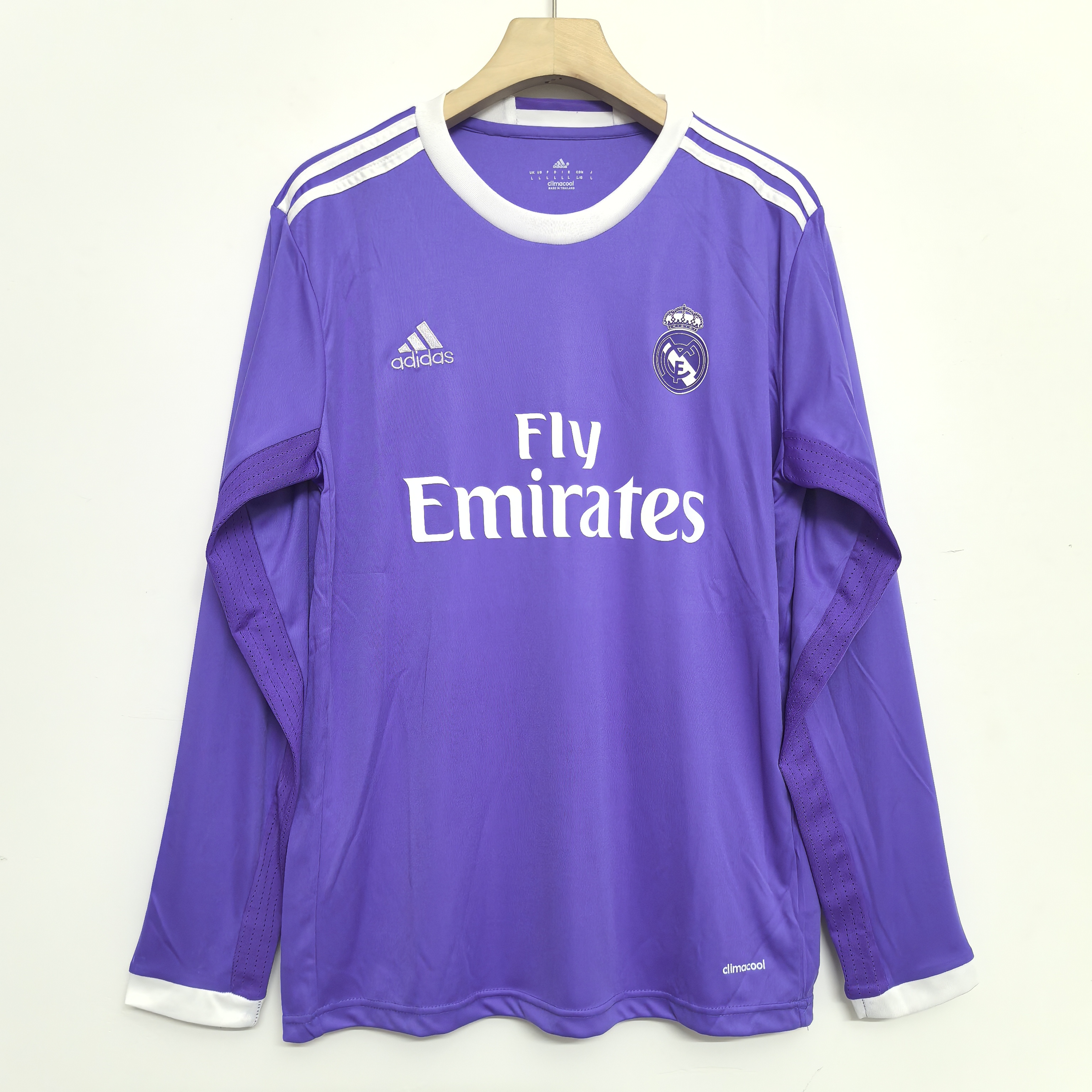 2016/17 Retro Version Real Madrid 2016/17 Away Long Sleeves Jersey