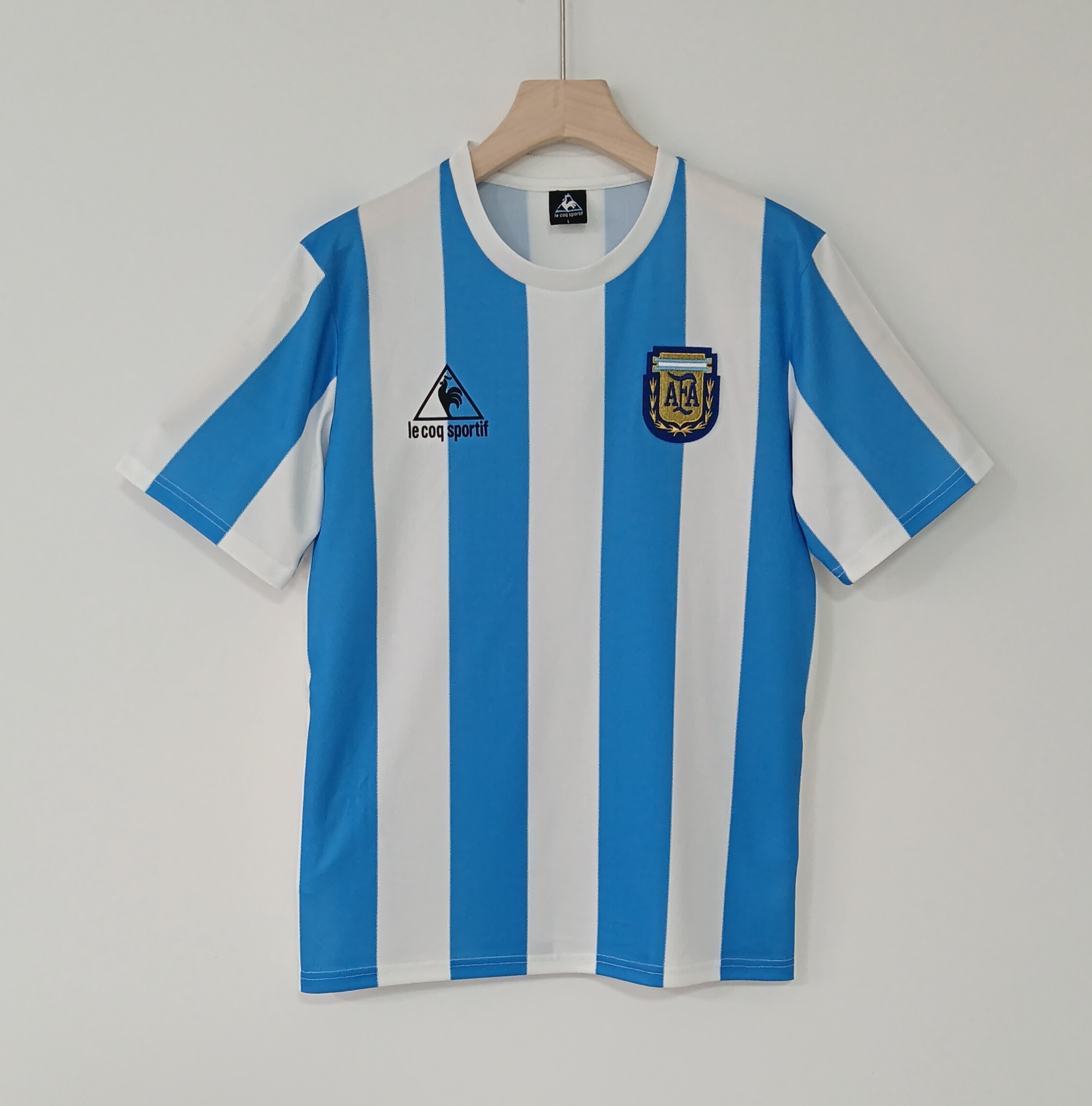86 Retro Version Argentina National Football Team Jersey