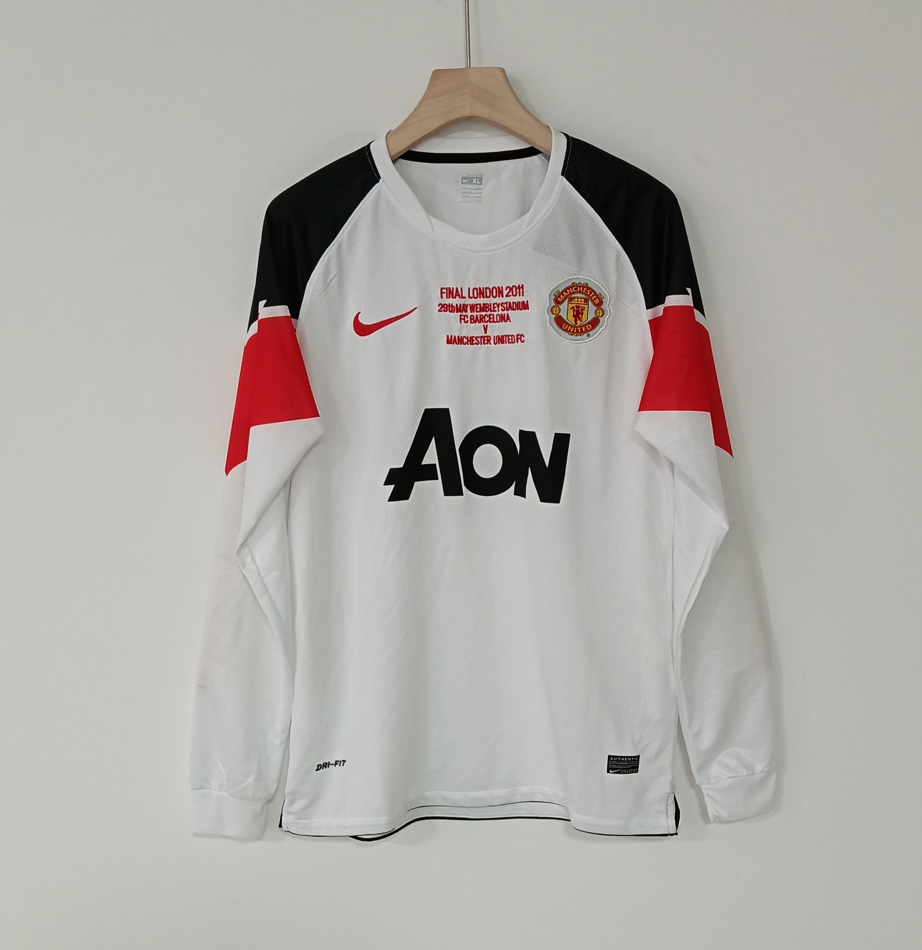 2011 Manchester United UEFA Champions League Final Long Sleeve Jersey