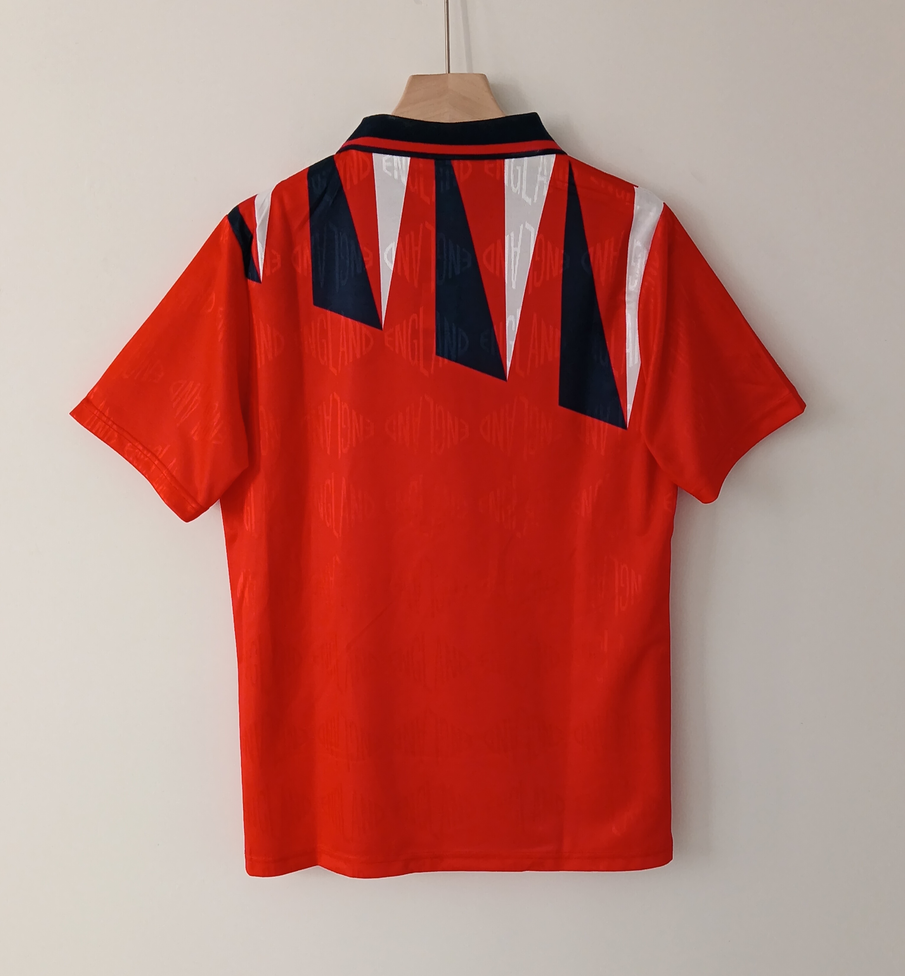1992 Retro England Football Away Jersey