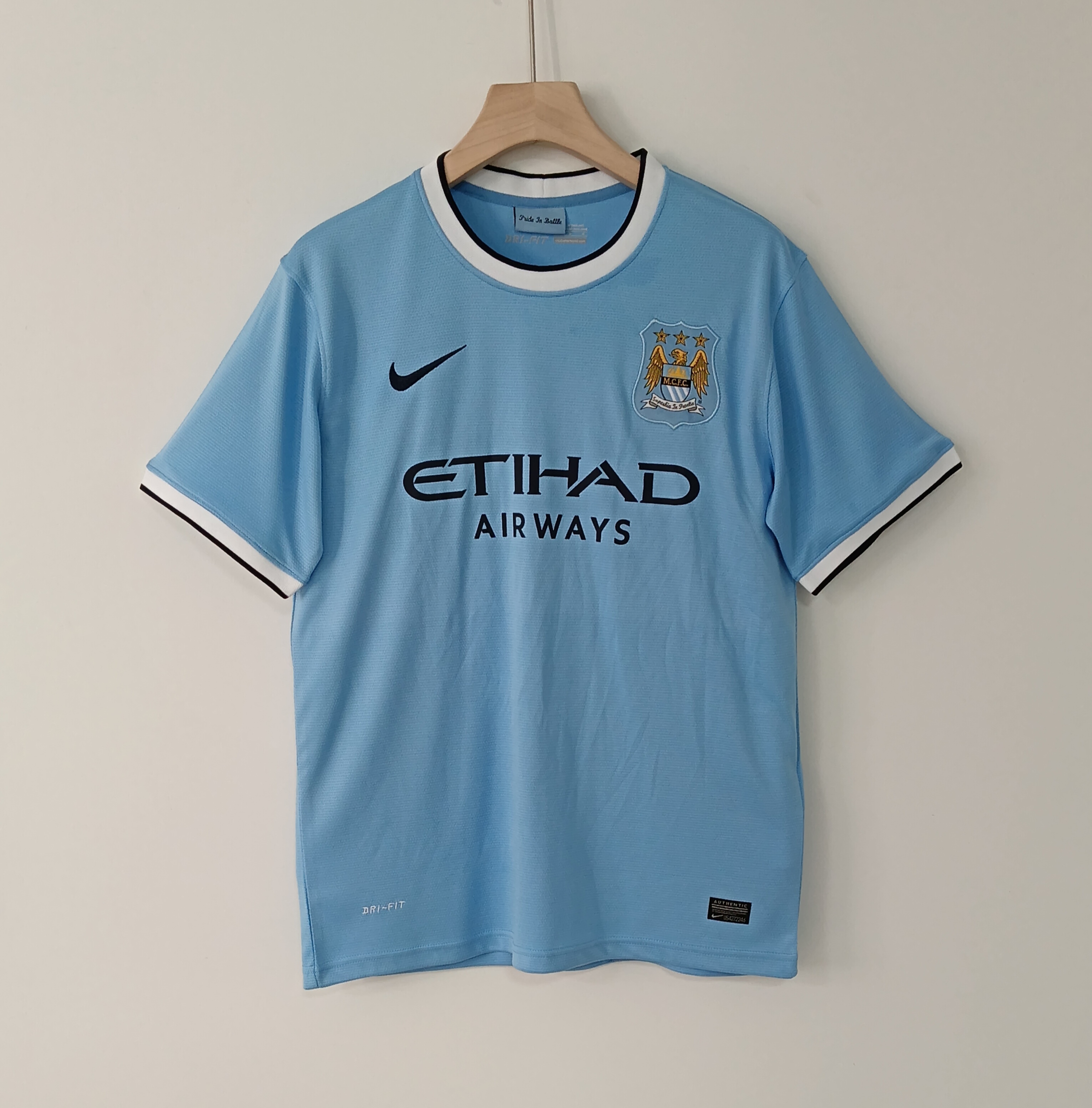 2013/14 Retro Version Manchester City Home Jersey