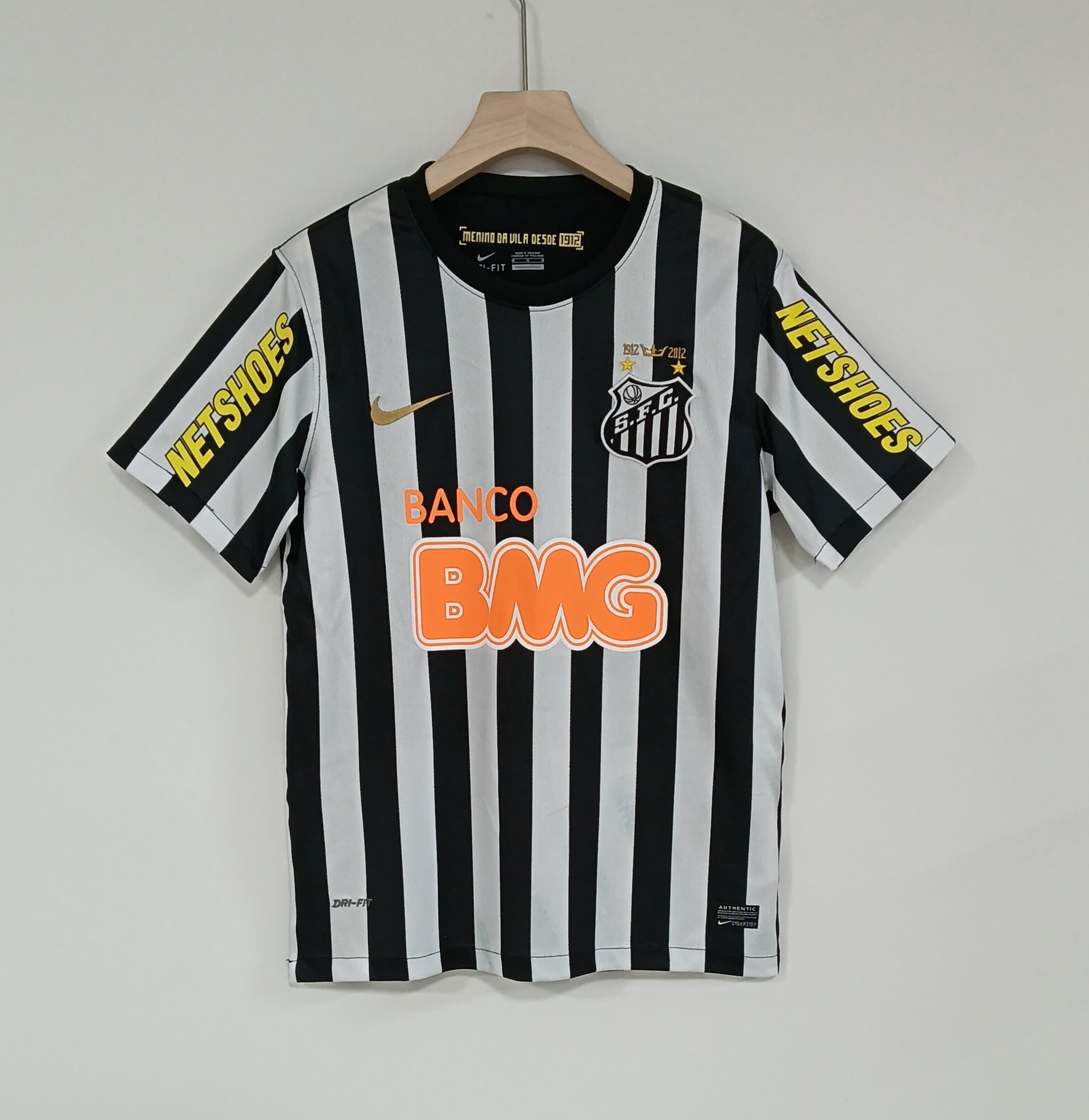 12-13 Retro Version Santos FC Official Home Jersey