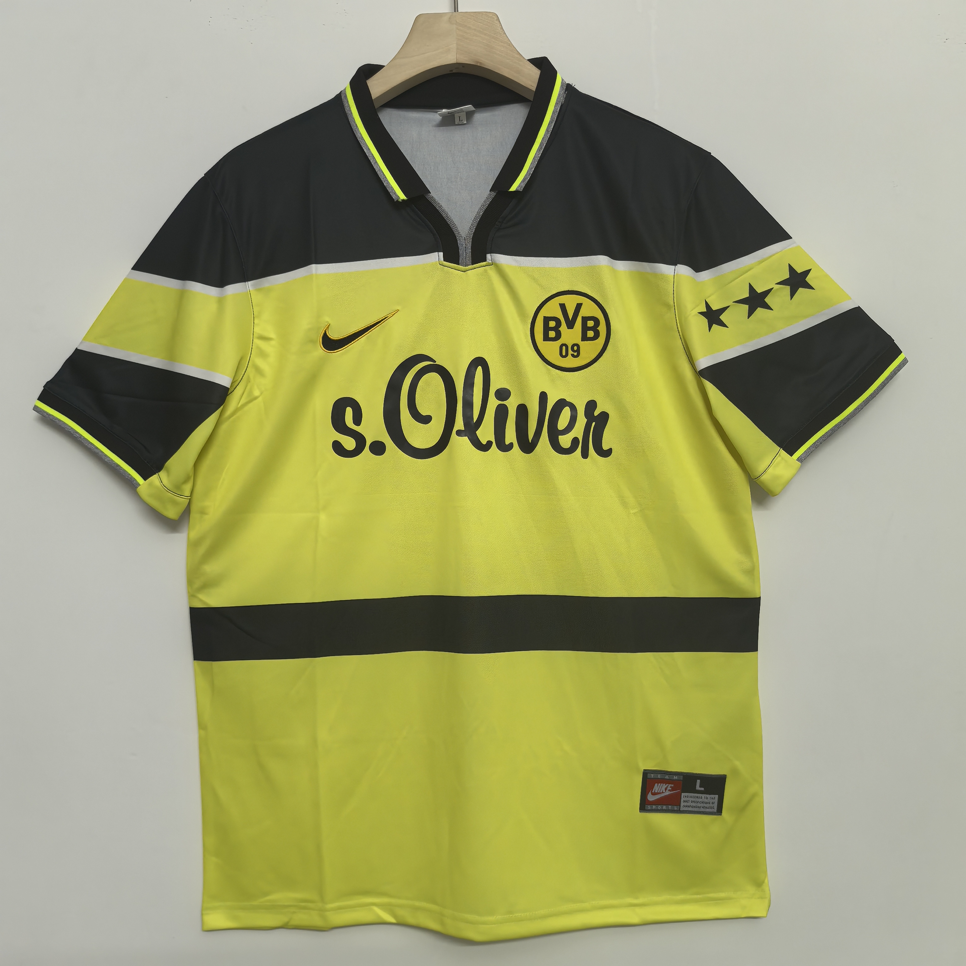 97 Retro Version Borussia Dortmund 1998/99 Home Jersey