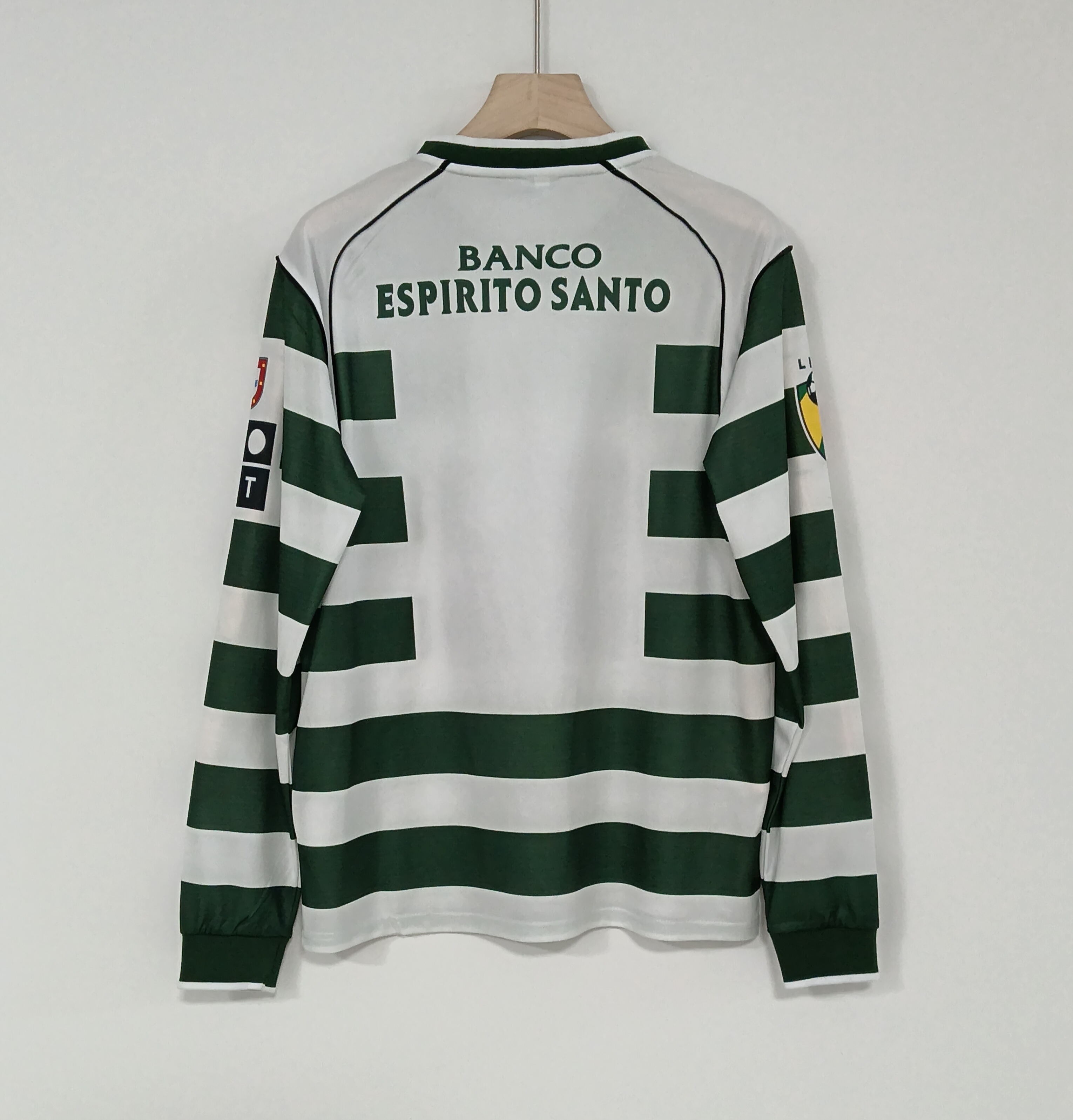 02-03 Retro Version Sporting CP Long Sleeve Football Jersey