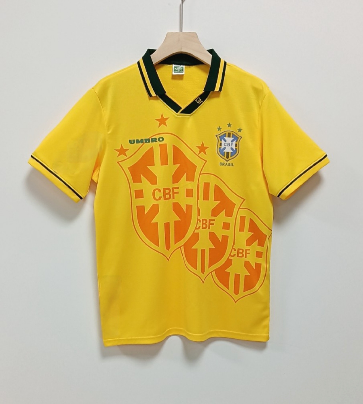 94 Retro Version Brazil National Football Team Jersey