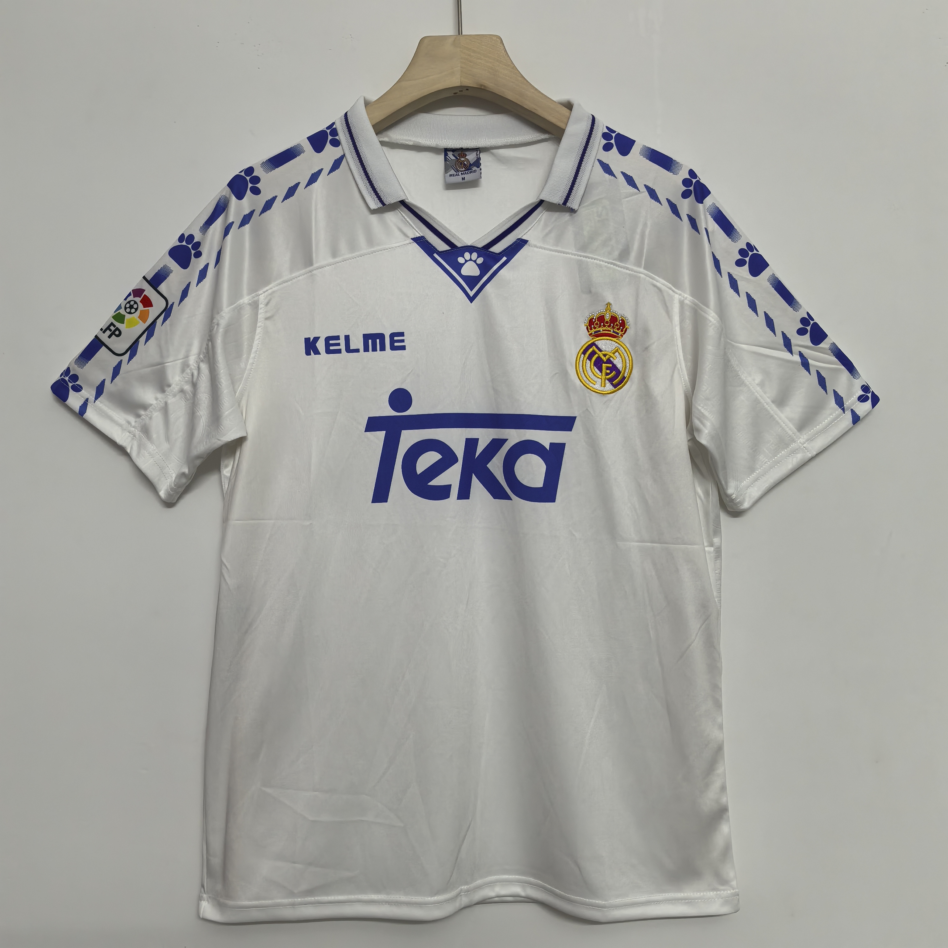 1996/97 Retro Version Real Madrid Home Jersey