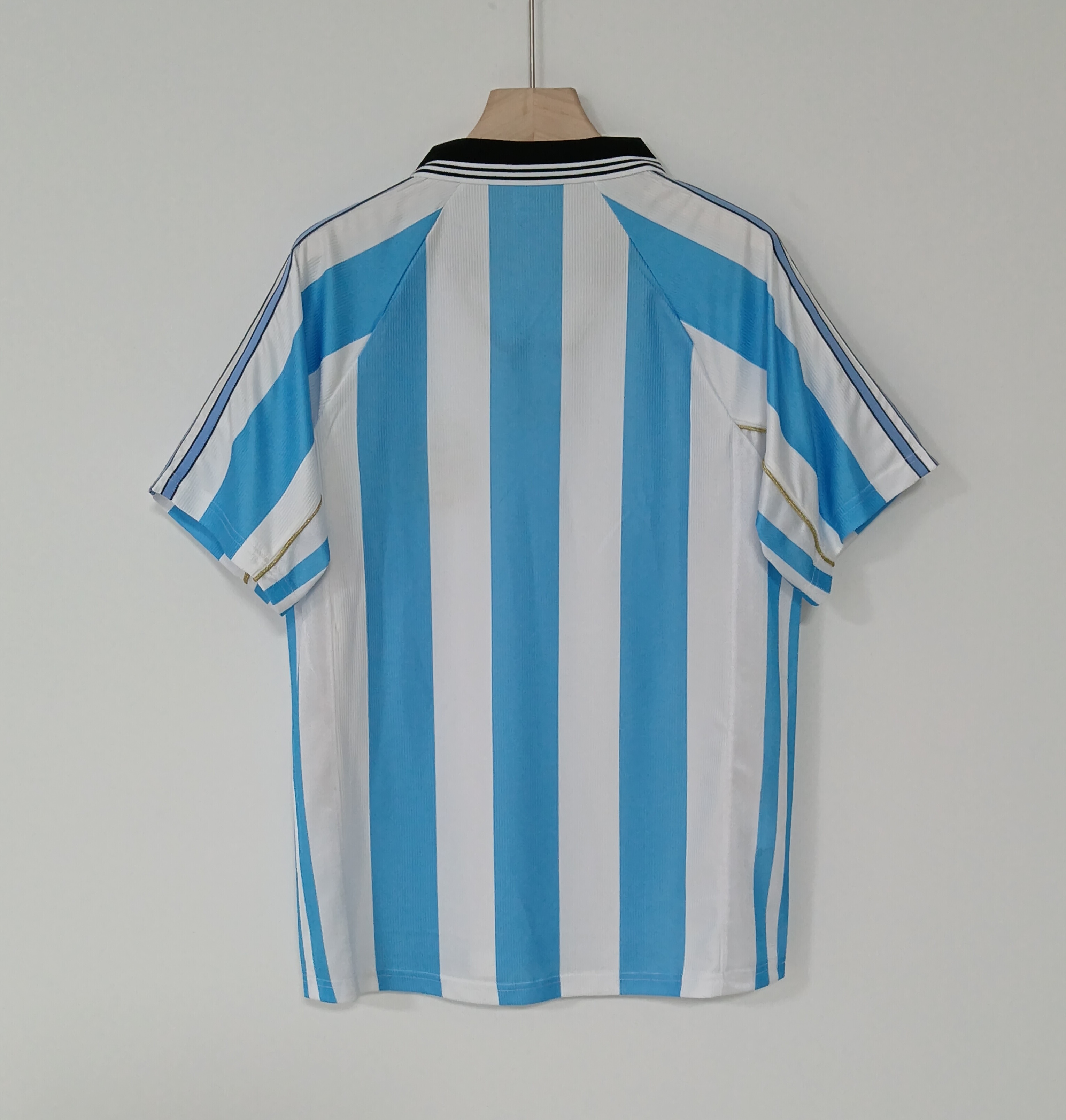 98 Retro Version Argentina National Football Team Jersey