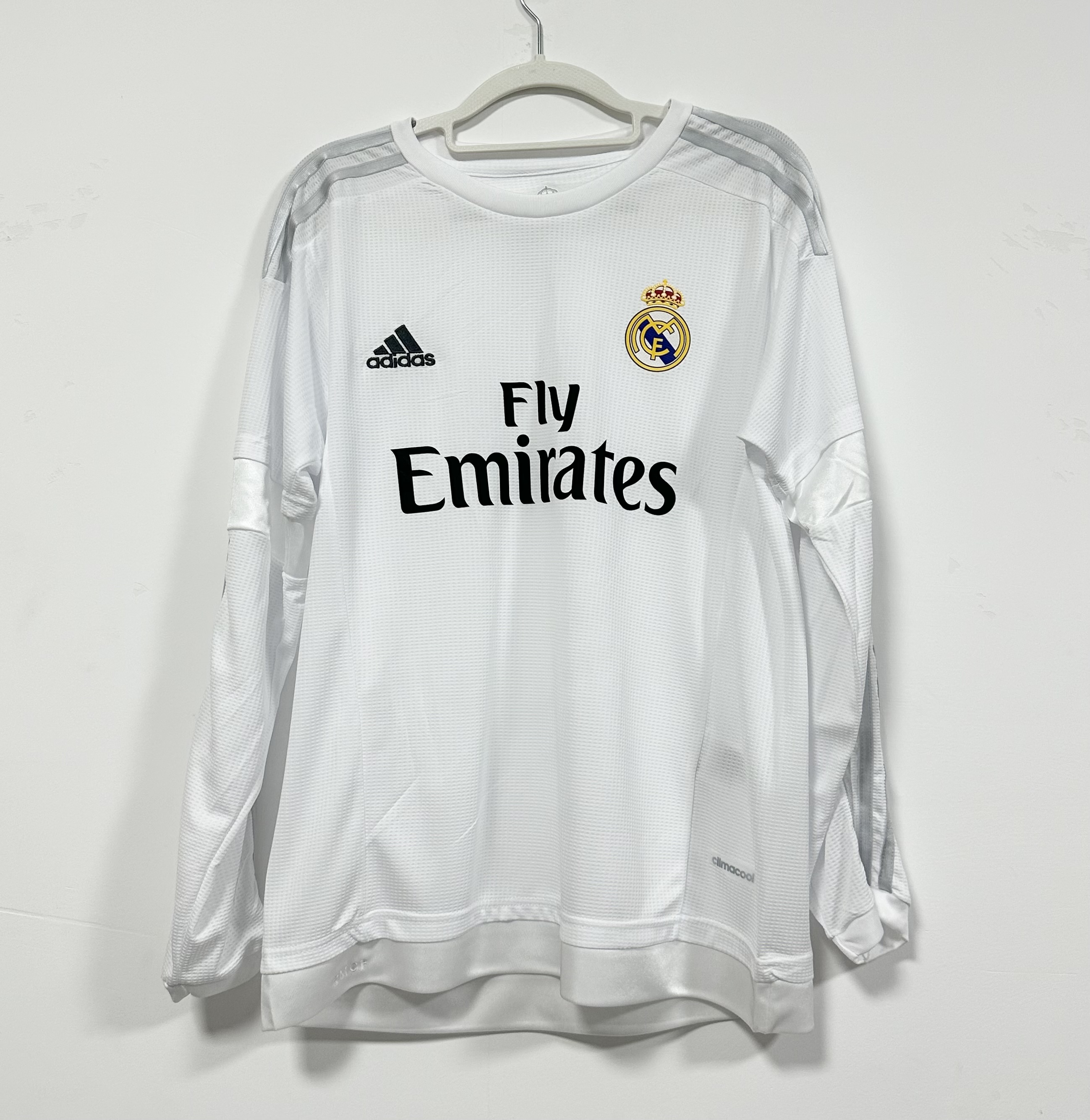 14-15 Retro Version Real Madrid CF Home Long Sleeve Jersey