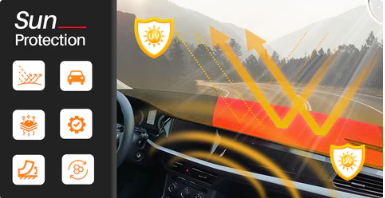 Apex Custom Fit Dashboard Mat Cover For Sedan, Hatchback, , MPV, Truck, SUV etc.