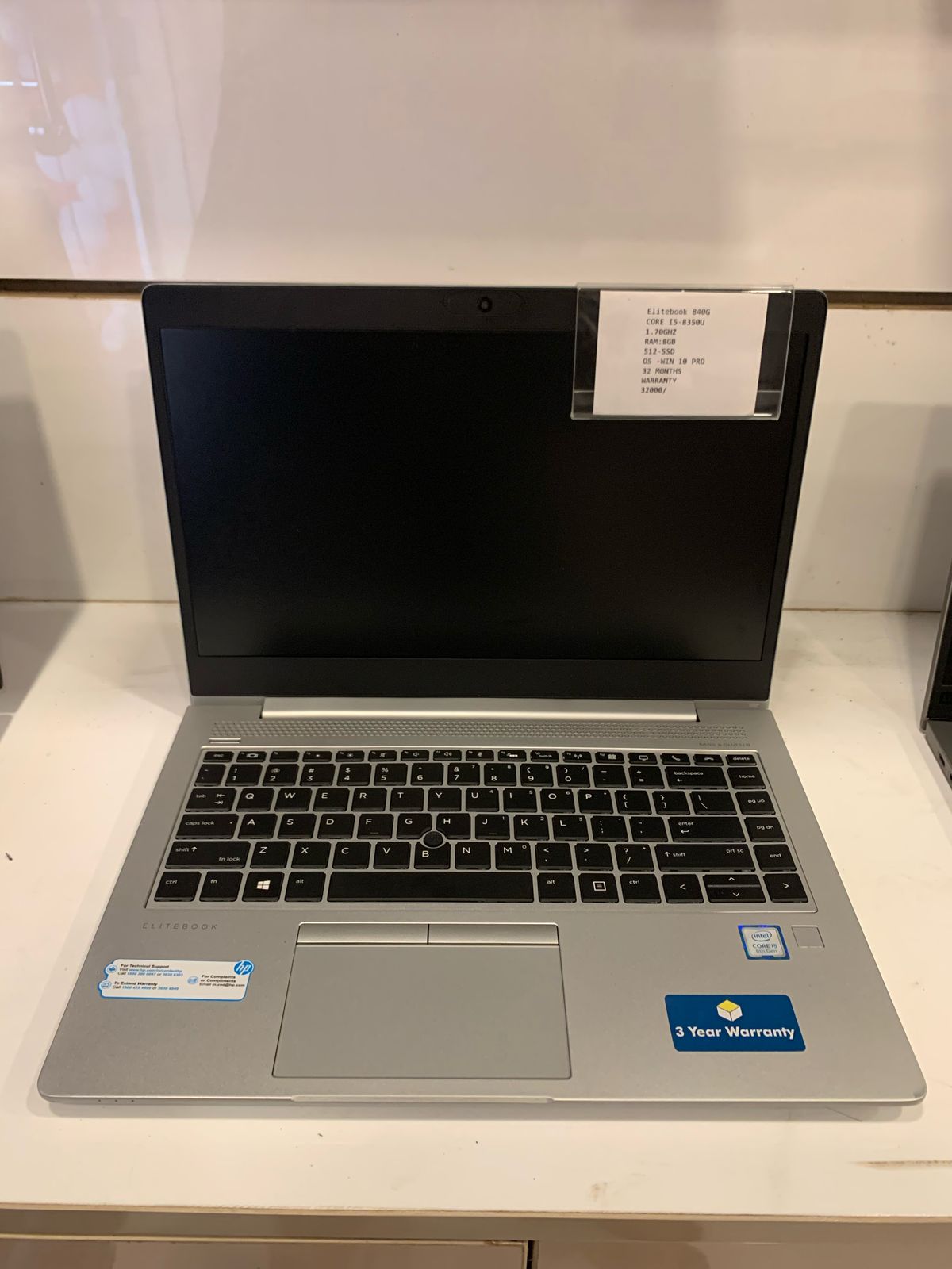  🌟HP  Elitebook 840G 🌟Core i5 🌟Ram 8 Gb 🌟Ssd 512 🌟Win 10 Pro 🌟2 Years Warranty 🌟