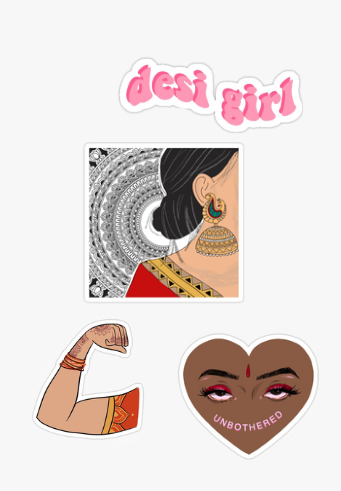 Desi Girl - Sticker Pack