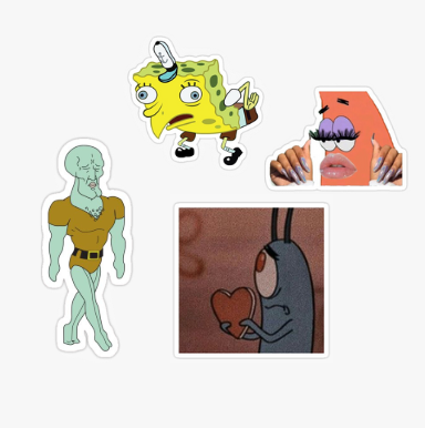 Yassified SpongeBob - Sticker Pack