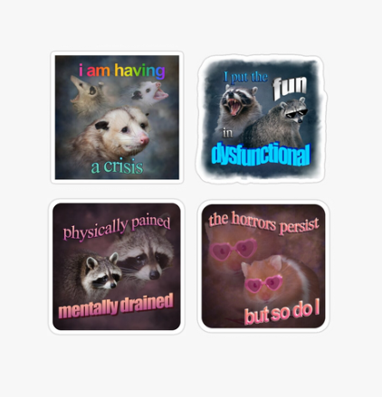 Mentally Feral - Sticker Pack