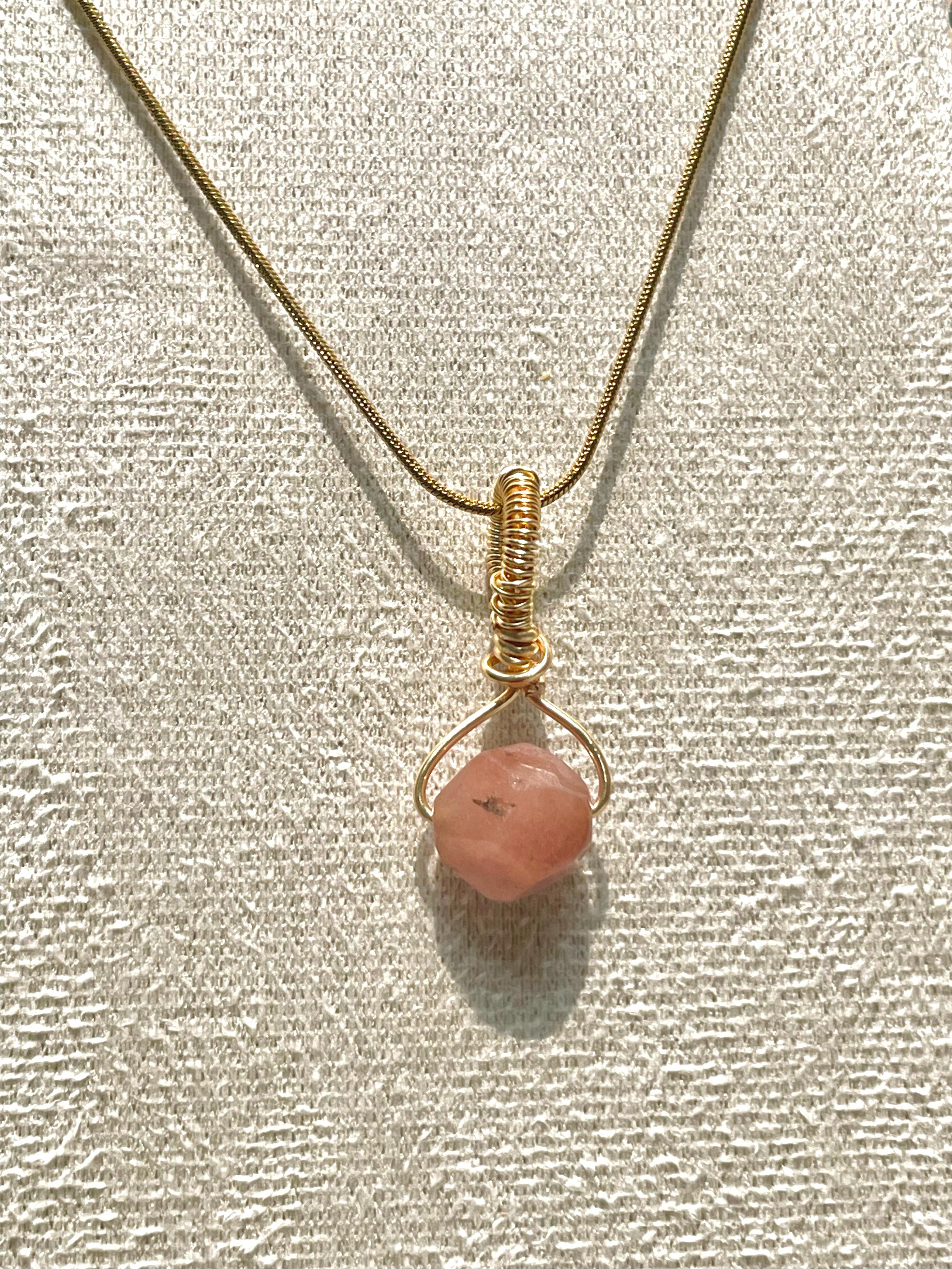 Morganite Vara Pendant