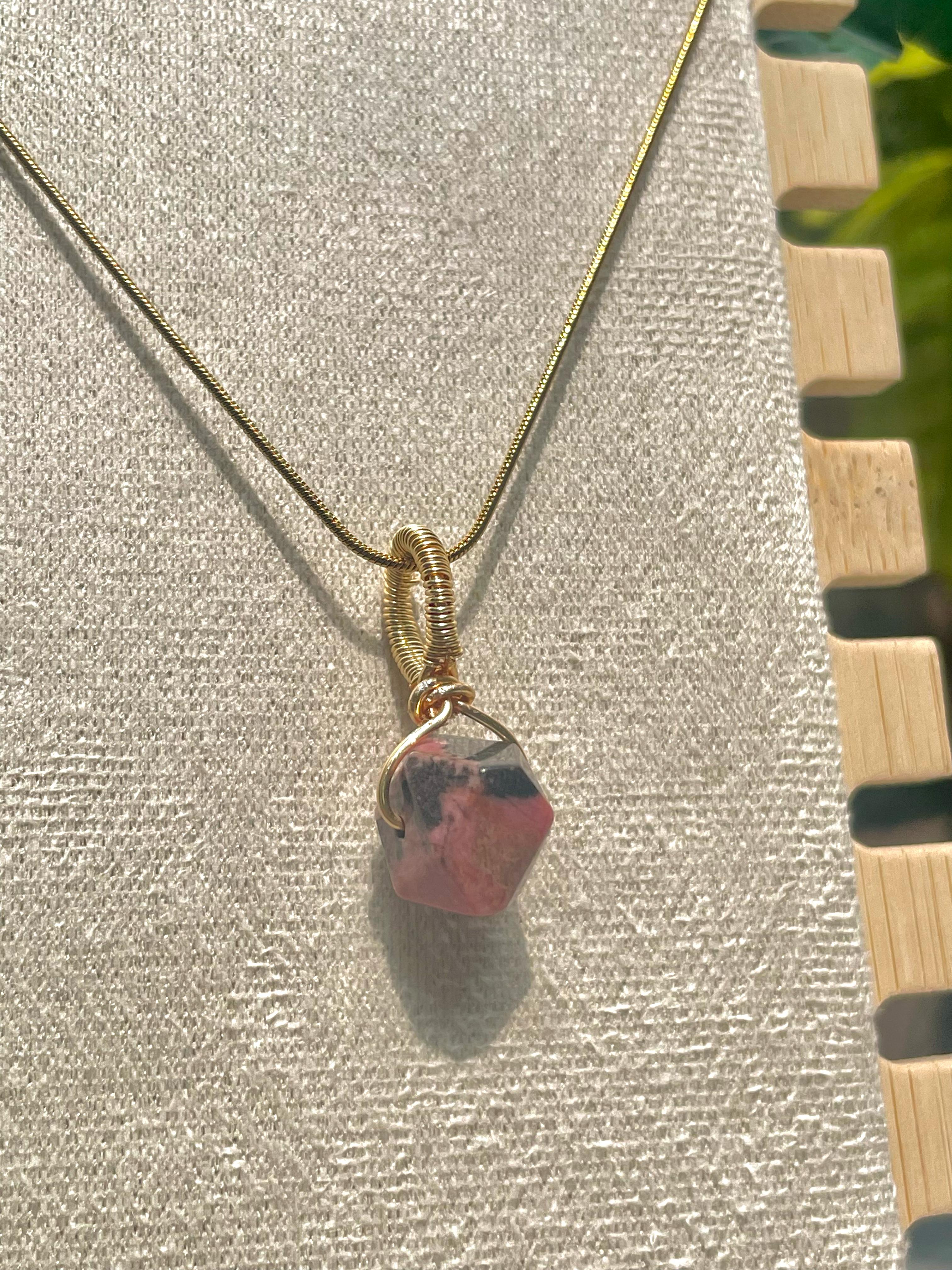 Rhodonite Vara Pendant