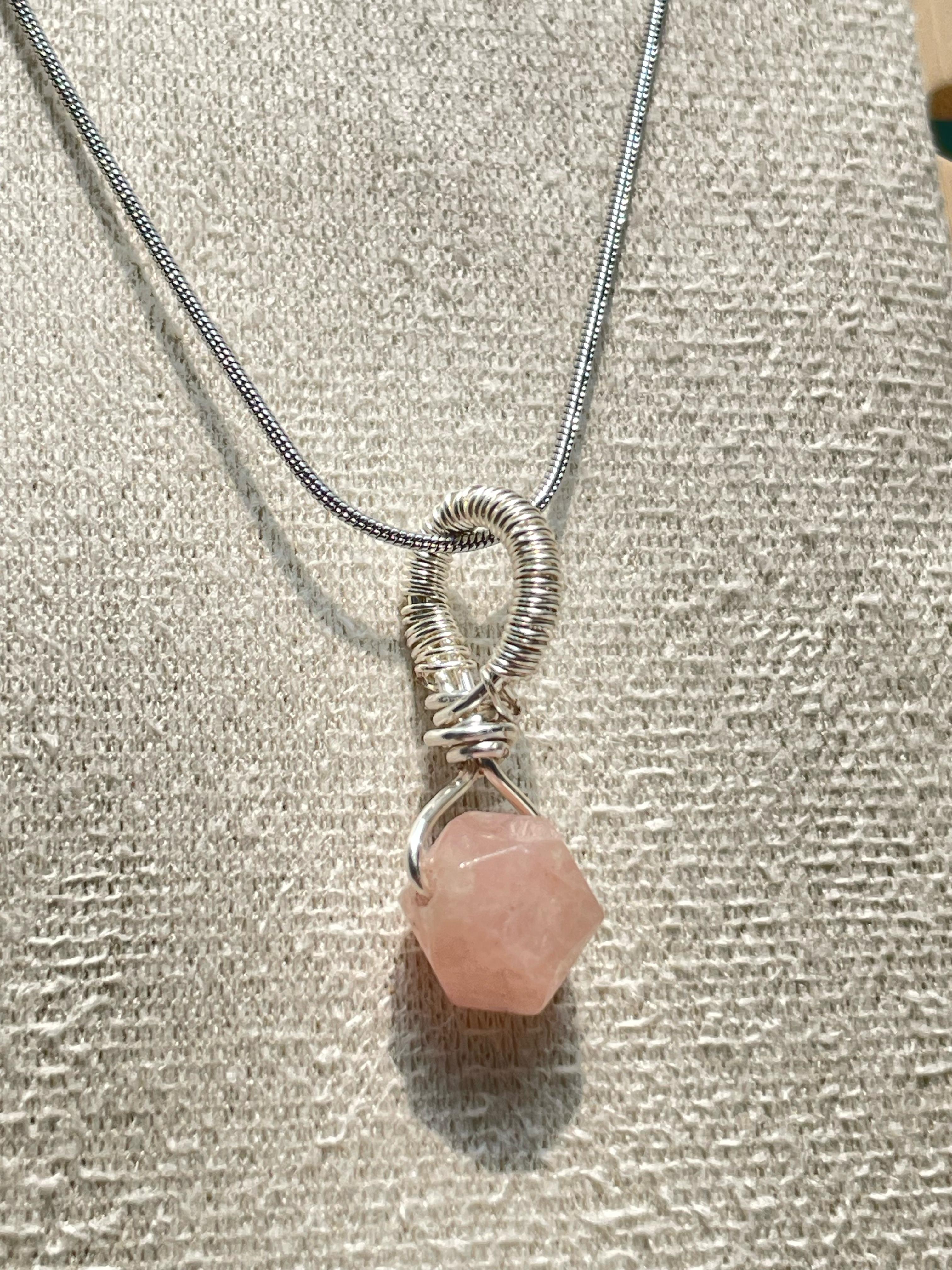 Morganite Vara Pendant