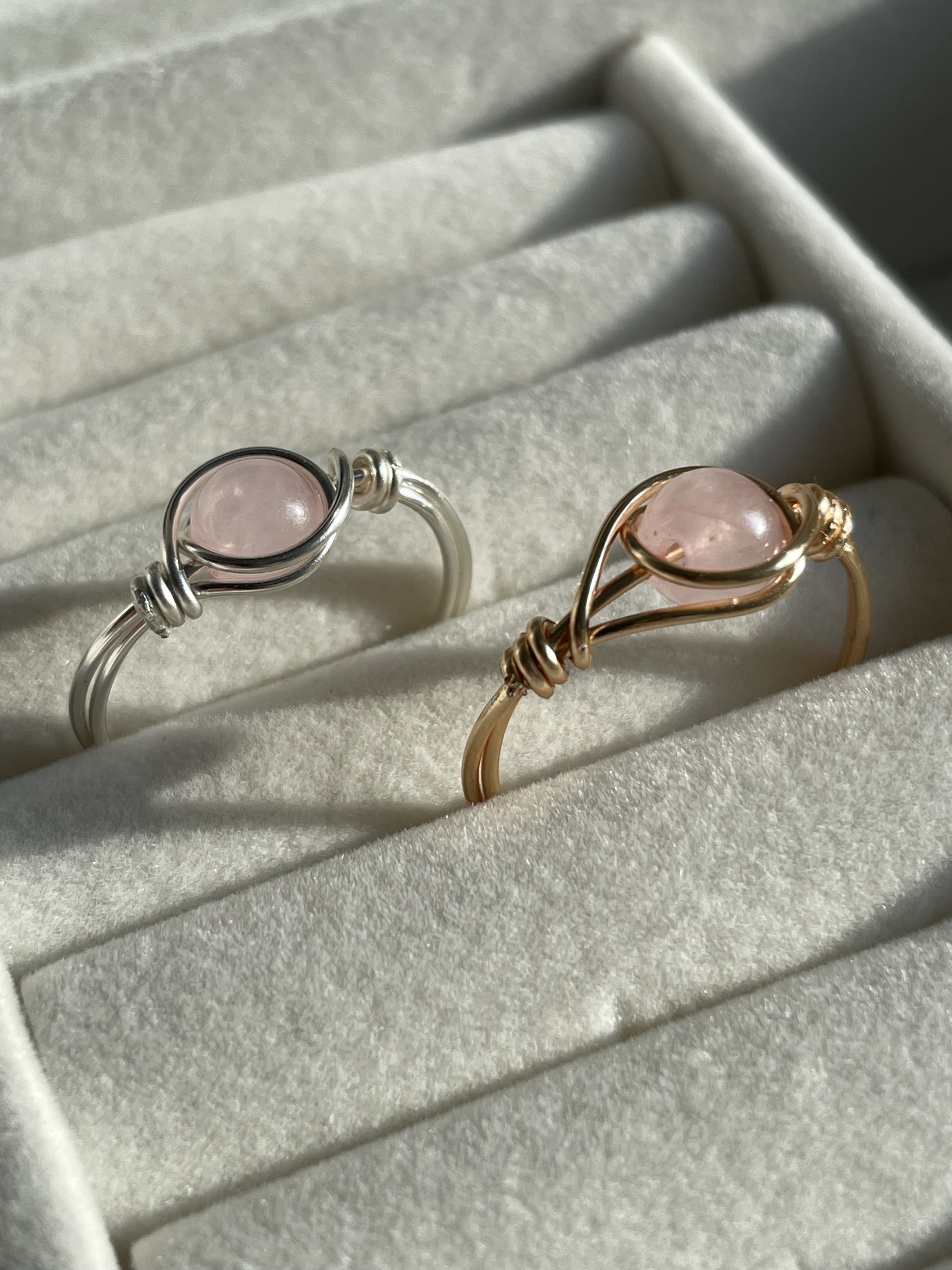 Rose Quartz Zayra Ring
