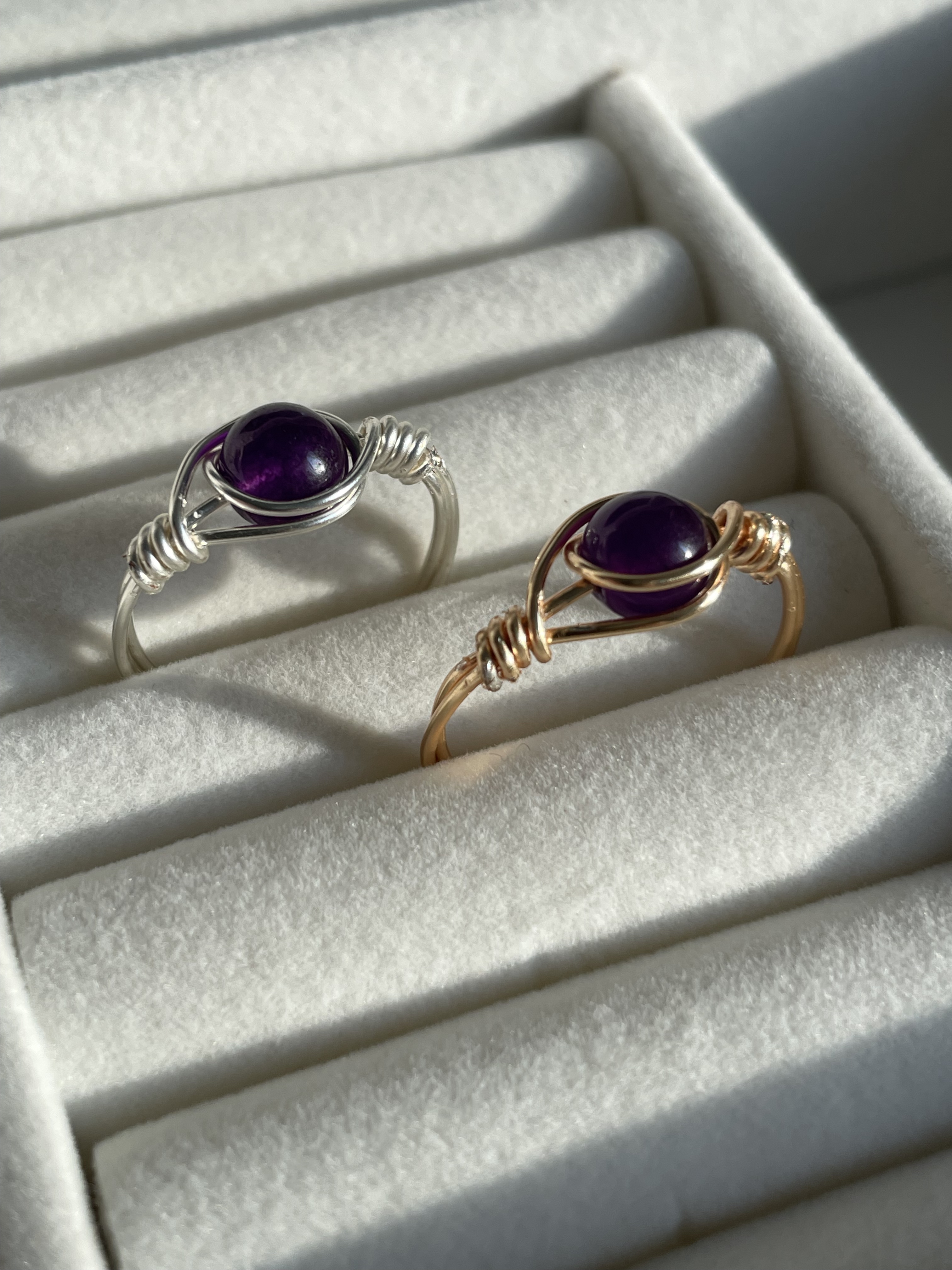 Dark Amethyst Zayra Ring