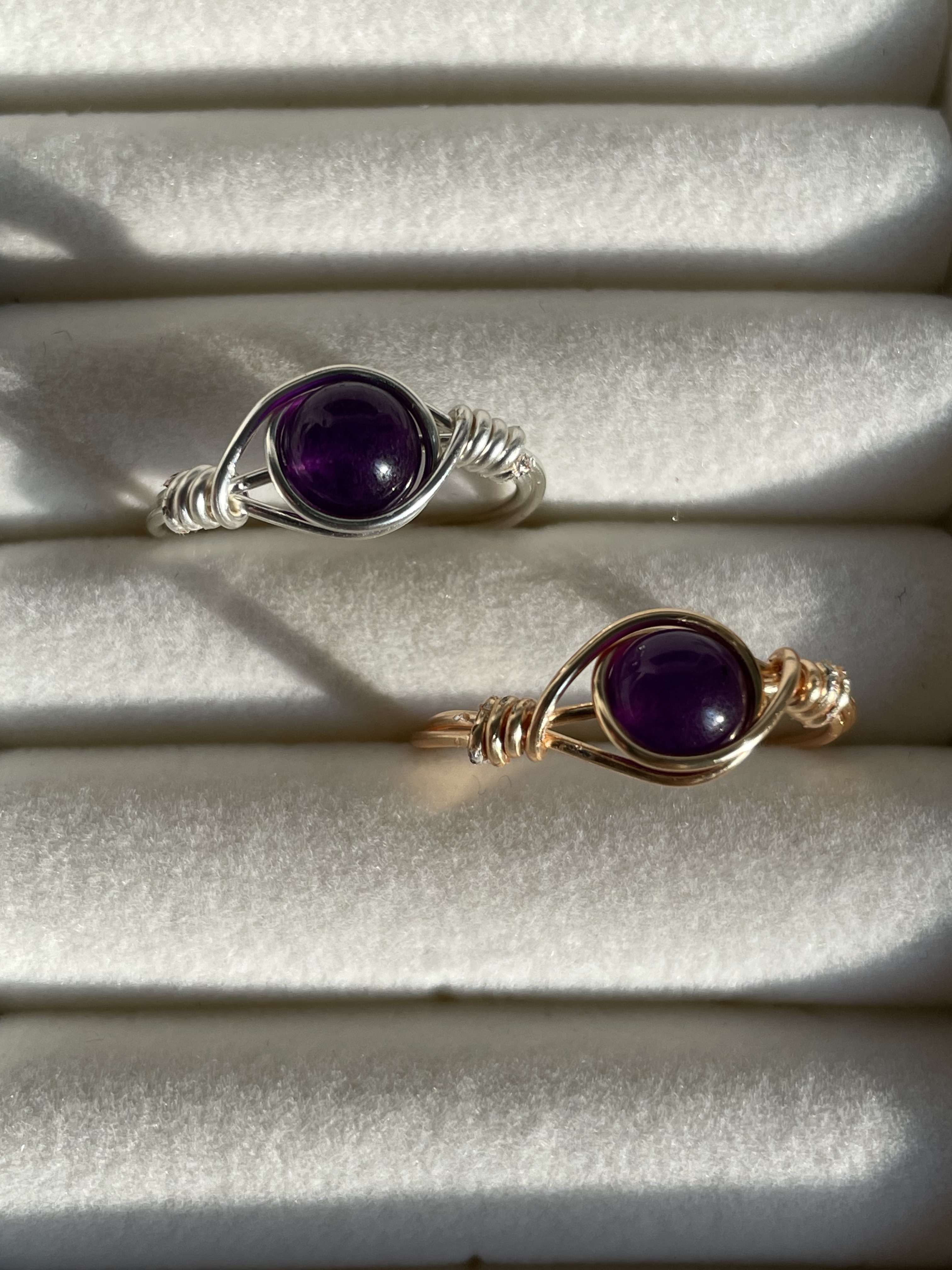 Dark Amethyst Zayra Ring